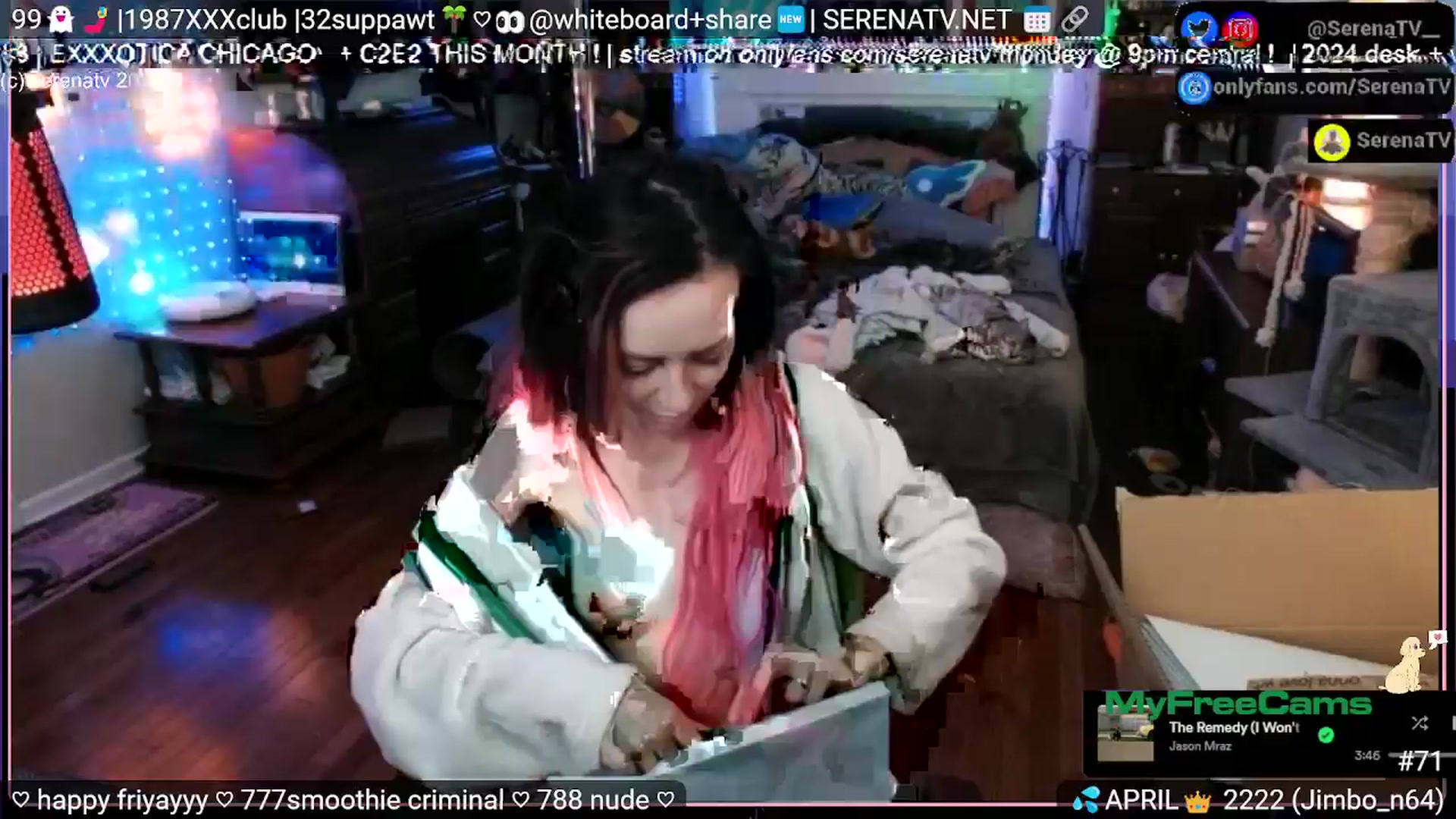Gallery image thumbnail from serenatv's myfreecams stream on, 04/05/2024, 22:05 image 10 of 20
