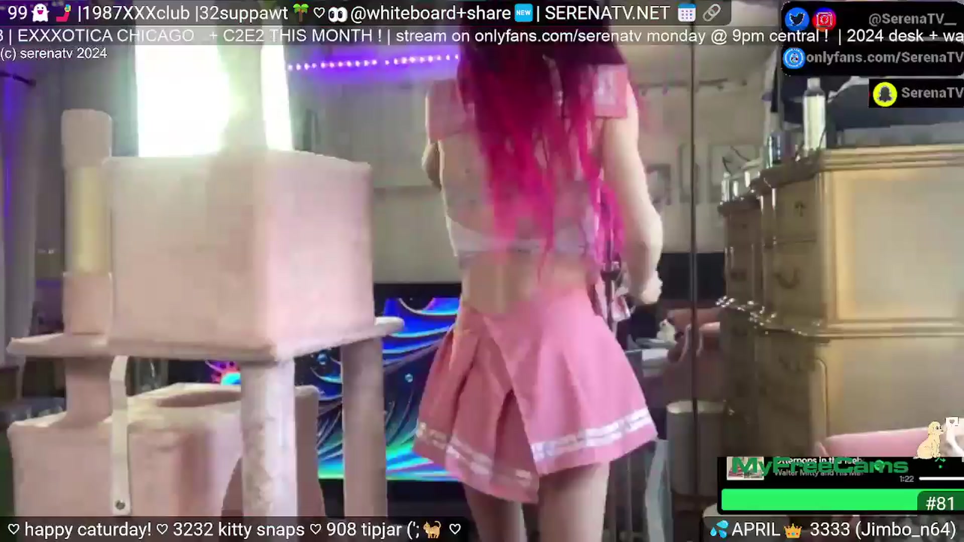 Gallery image thumbnail from serenatv's myfreecams stream on, 04/06/2024, 21:55 image 12 of 20
