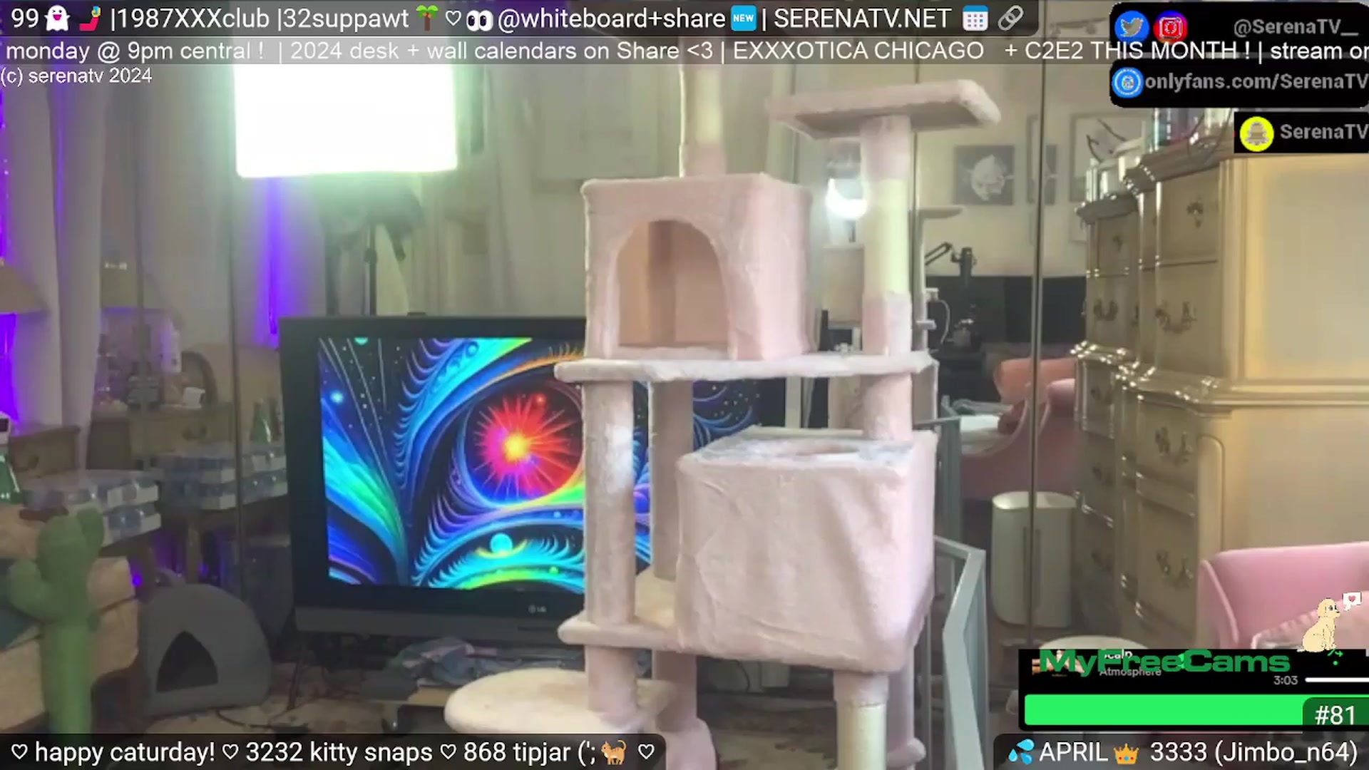 Gallery image thumbnail from serenatv's myfreecams stream on, 04/06/2024, 21:55 image 15 of 20