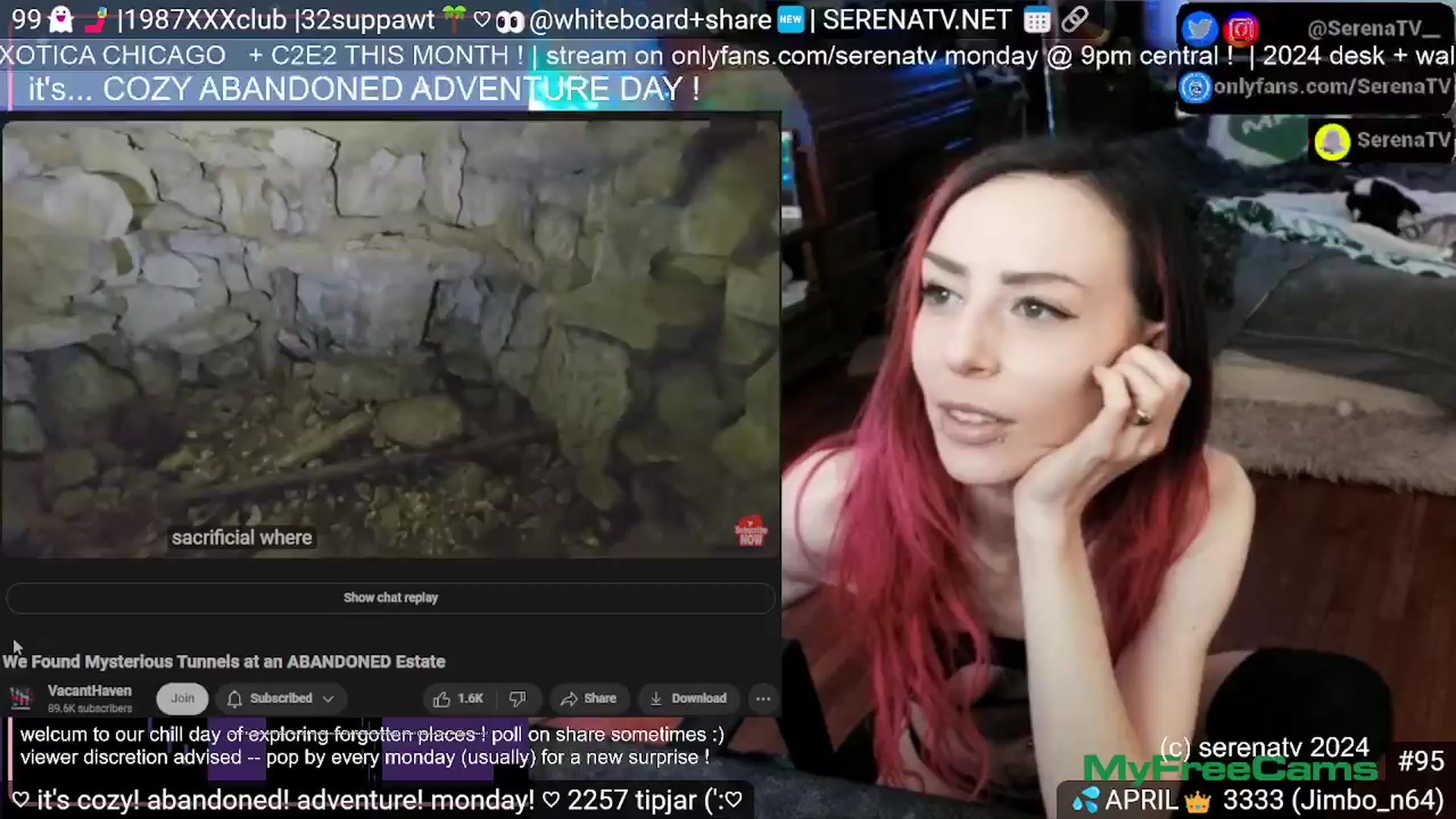 Gallery image thumbnail from serenatv's myfreecams stream on, 04/08/2024, 20:31 image 18 of 20