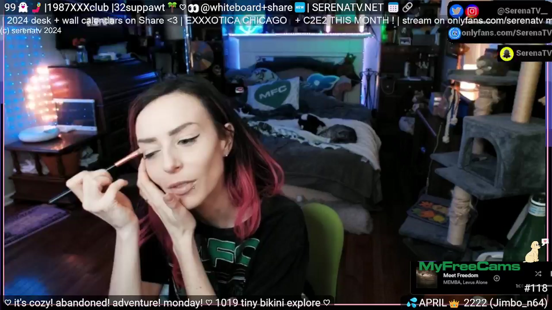 Gallery image thumbnail from serenatv's myfreecams stream on, 04/08/2024, 20:31 image 5 of 20