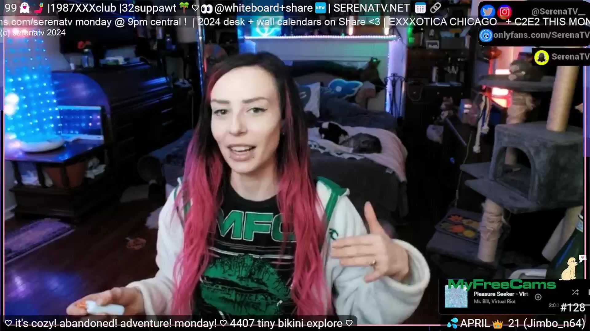 Gallery image thumbnail from serenatv's myfreecams stream on, 04/08/2024, 20:31 image 3 of 20