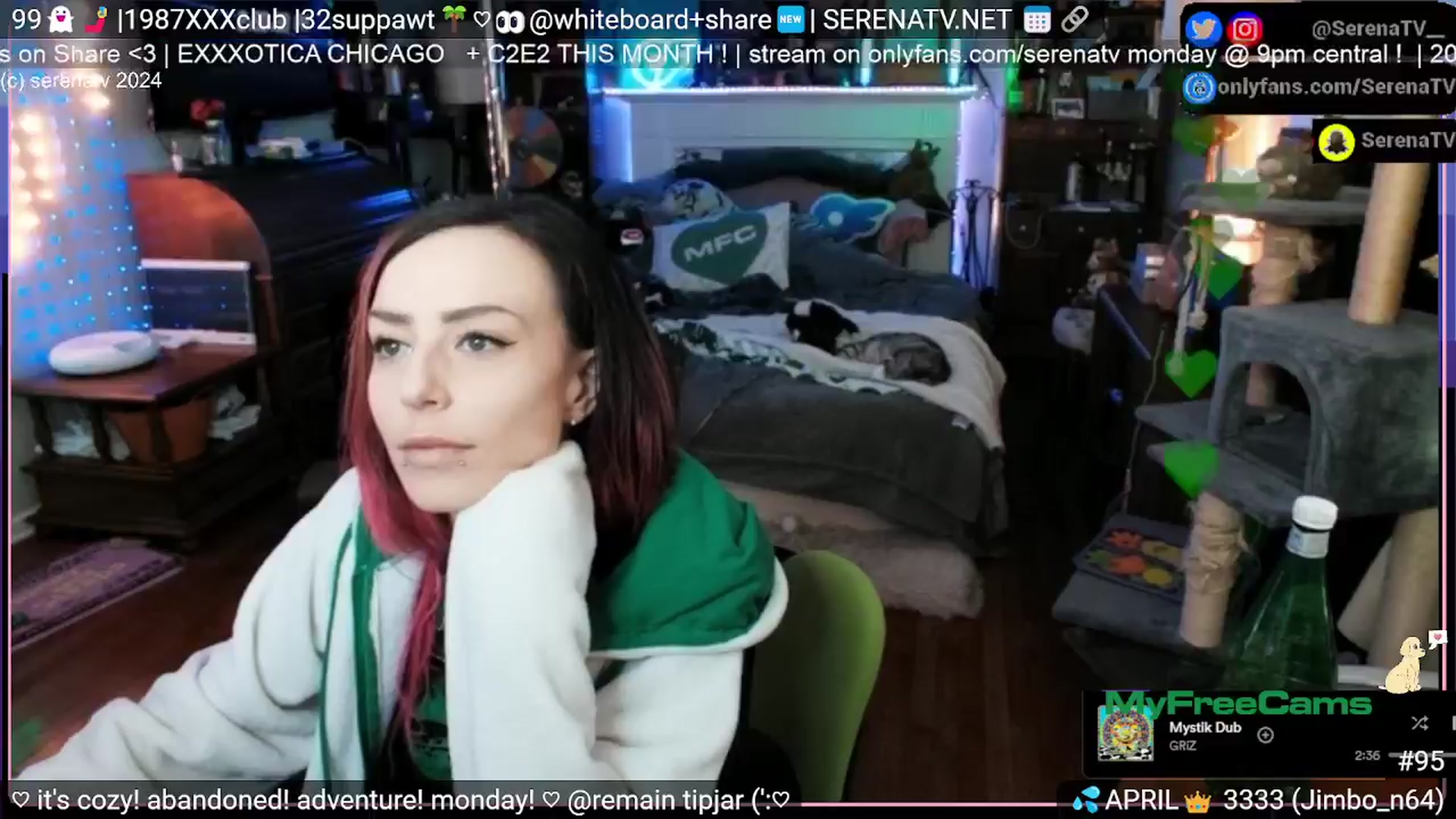 Gallery image thumbnail from serenatv's myfreecams stream on, 04/08/2024, 20:31 image 10 of 20