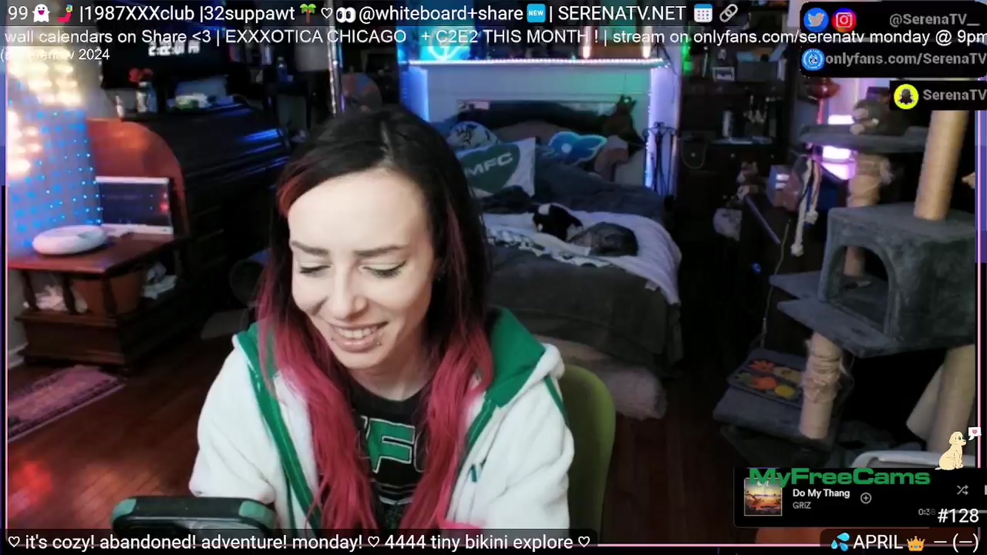 Gallery image thumbnail from serenatv's myfreecams stream on, 04/08/2024, 20:31 image 2 of 20