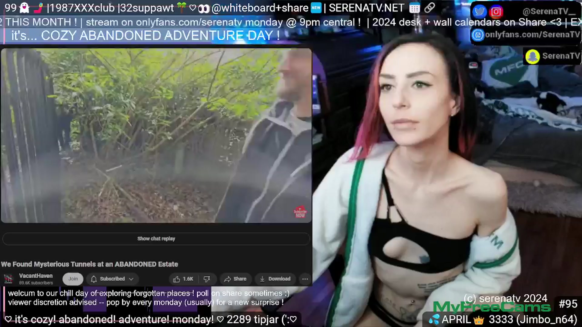 Gallery image thumbnail from serenatv's myfreecams stream on, 04/08/2024, 20:31 image 12 of 20