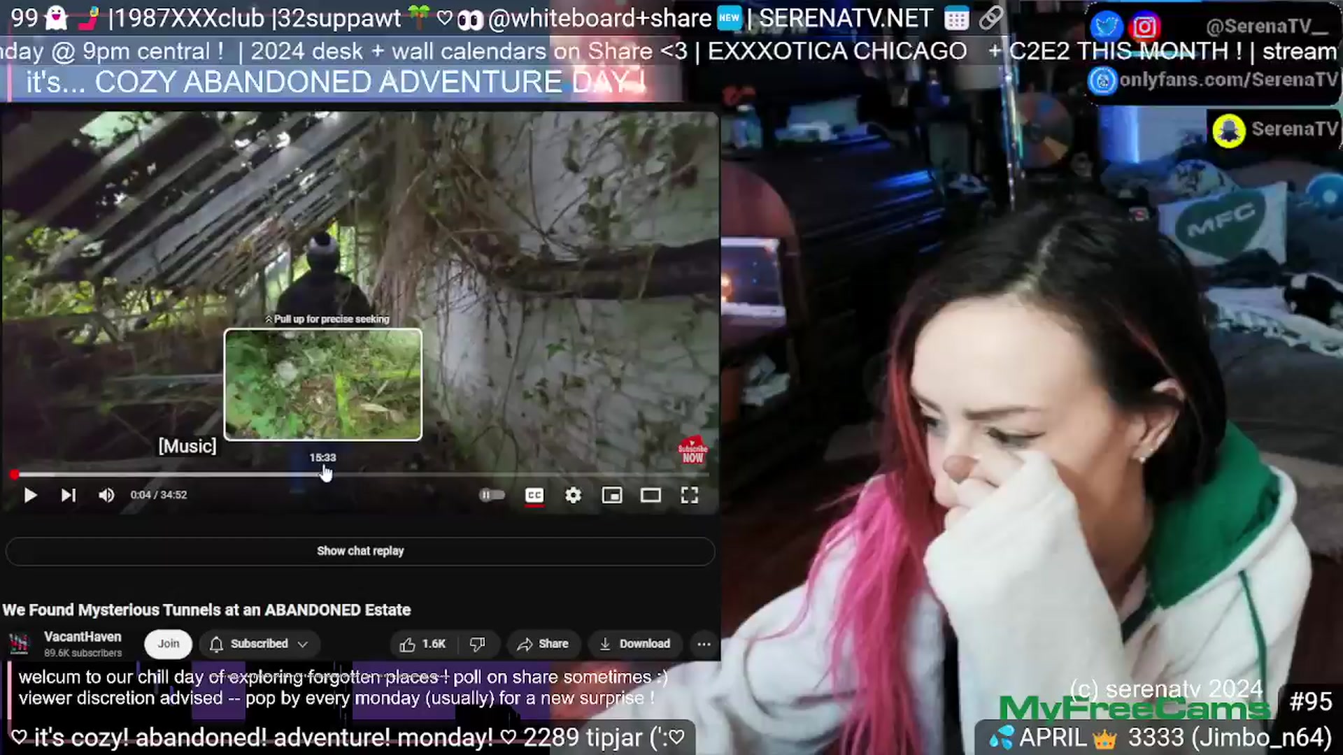 Gallery image thumbnail from serenatv's myfreecams stream on, 04/08/2024, 20:31 image 11 of 20
