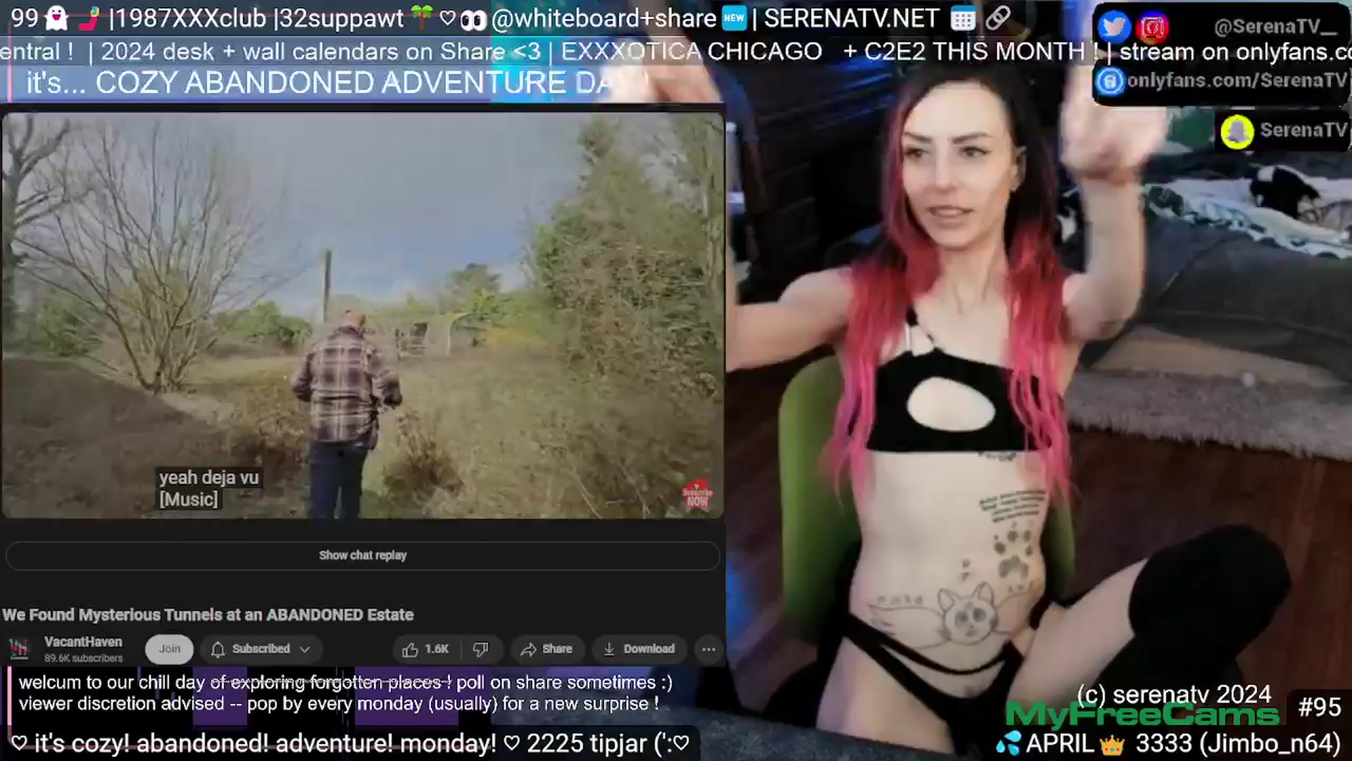 Gallery image thumbnail from serenatv's myfreecams stream on, 04/08/2024, 20:31 image 19 of 20