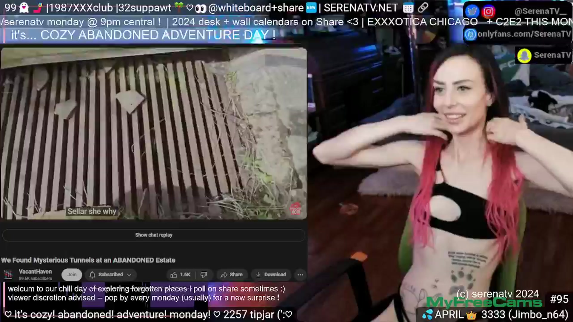Gallery image thumbnail from serenatv's myfreecams stream on, 04/08/2024, 20:31 image 14 of 20