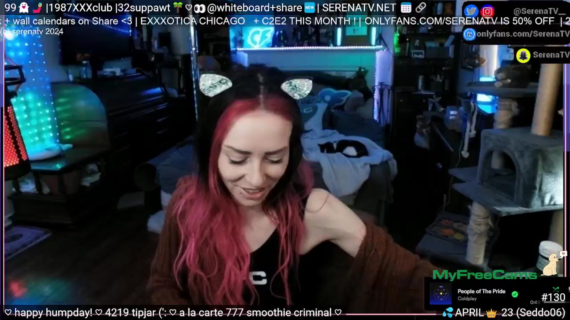 Gallery image thumbnail from serenatv's myfreecams stream on, 04/11/2024, 20:32 image 6 of 20