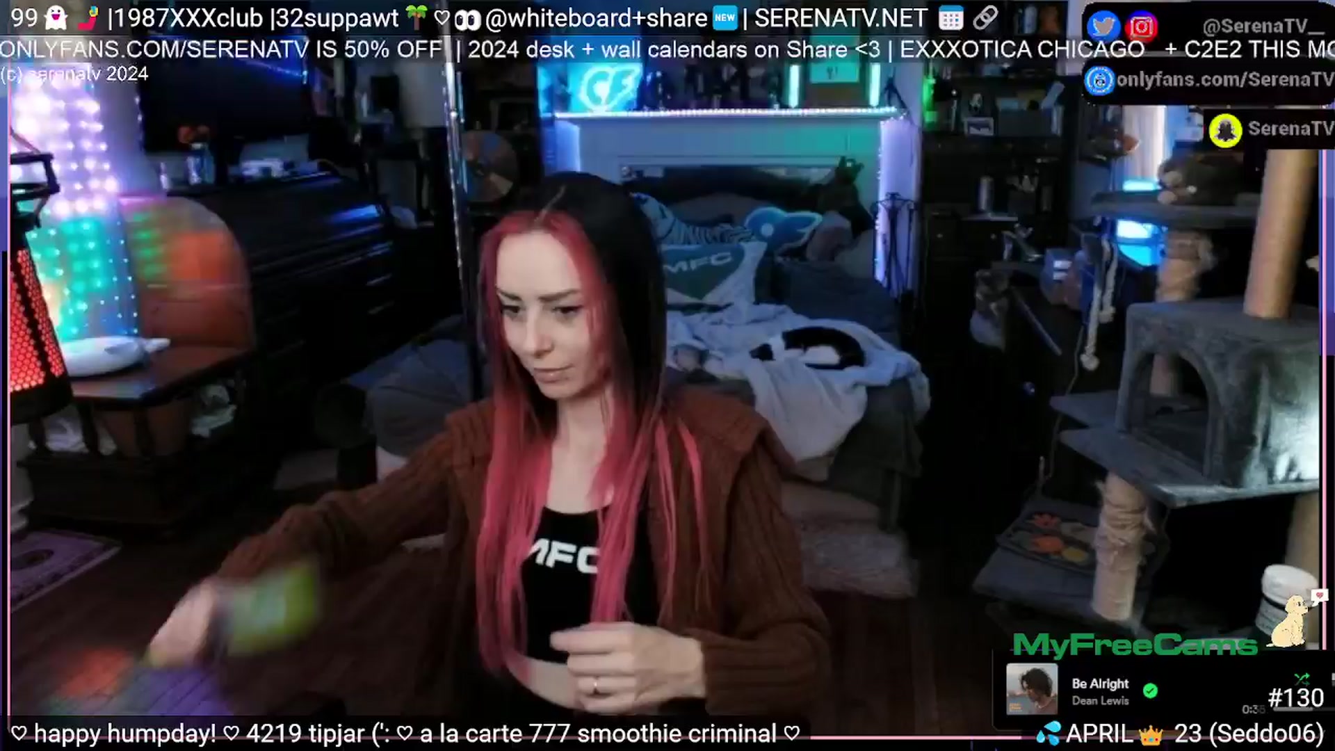 Gallery image thumbnail from serenatv's myfreecams stream on, 04/11/2024, 20:32 image 10 of 20