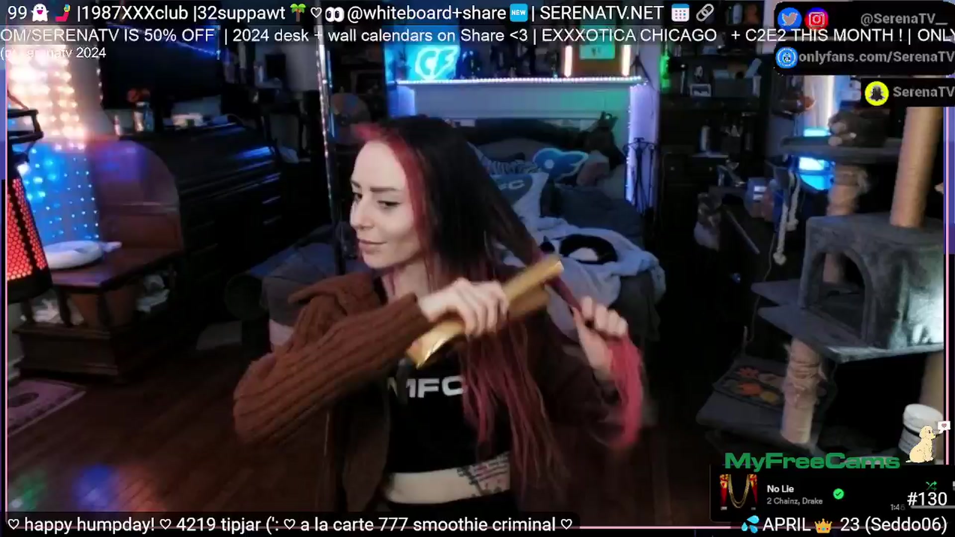 Gallery image thumbnail from serenatv's myfreecams stream on, 04/11/2024, 20:32 image 9 of 20