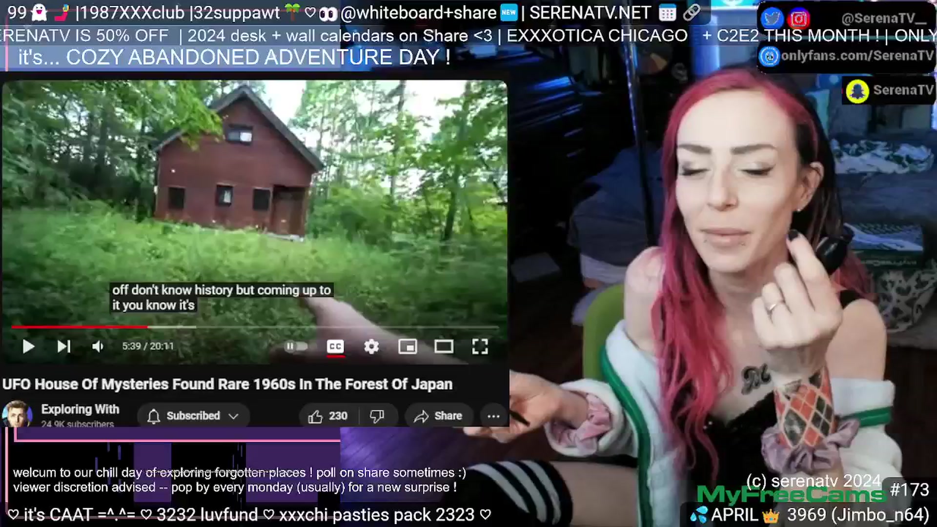 Gallery image thumbnail from serenatv's myfreecams stream on, 04/16/2024, 20:16 image 6 of 20