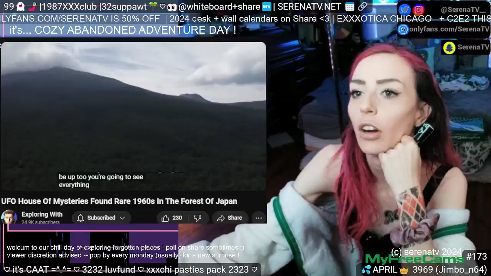 Gallery image thumbnail from serenatv's myfreecams stream on, 04/16/2024, 20:16 image 5 of 20