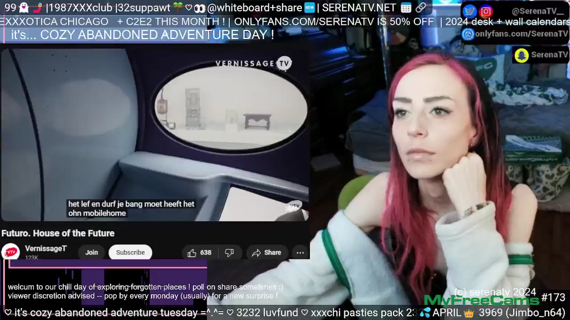 Gallery image thumbnail from serenatv's myfreecams stream on, 04/16/2024, 20:16 image 2 of 20