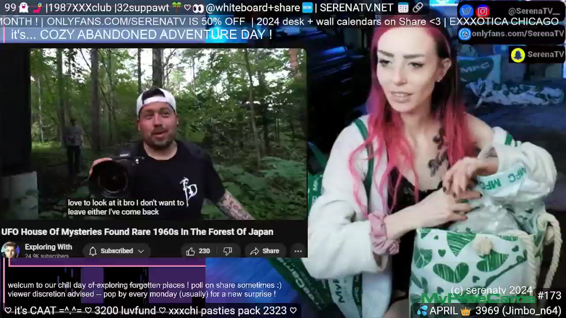 Gallery image thumbnail from serenatv's myfreecams stream on, 04/16/2024, 20:16 image 12 of 20