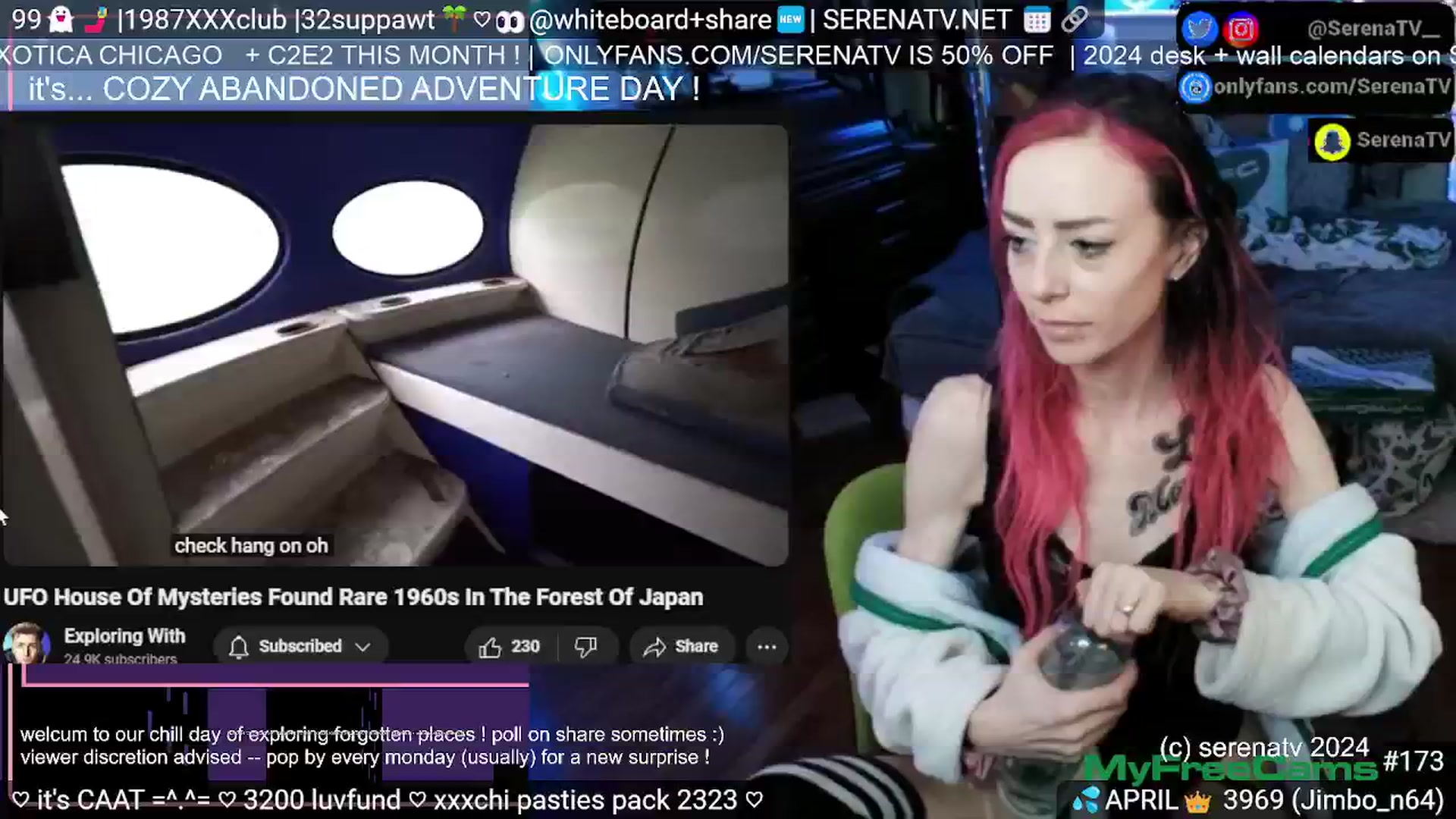 Gallery image thumbnail from serenatv's myfreecams stream on, 04/16/2024, 20:16 image 10 of 20