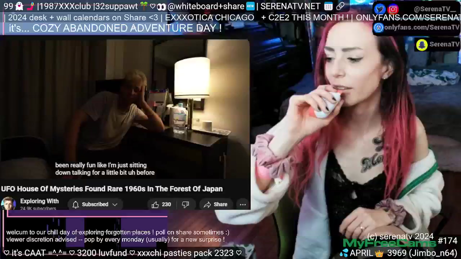Gallery image thumbnail from serenatv's myfreecams stream on, 04/16/2024, 20:16 image 15 of 20