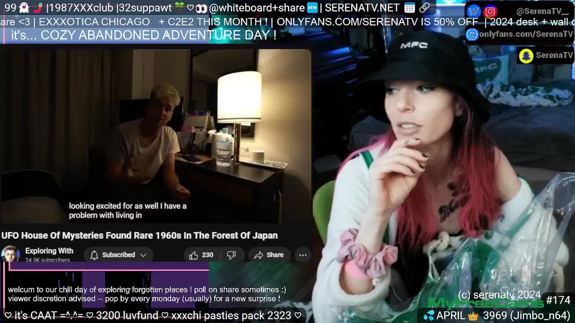 Gallery image thumbnail from serenatv's myfreecams stream on, 04/16/2024, 20:16 image 17 of 20