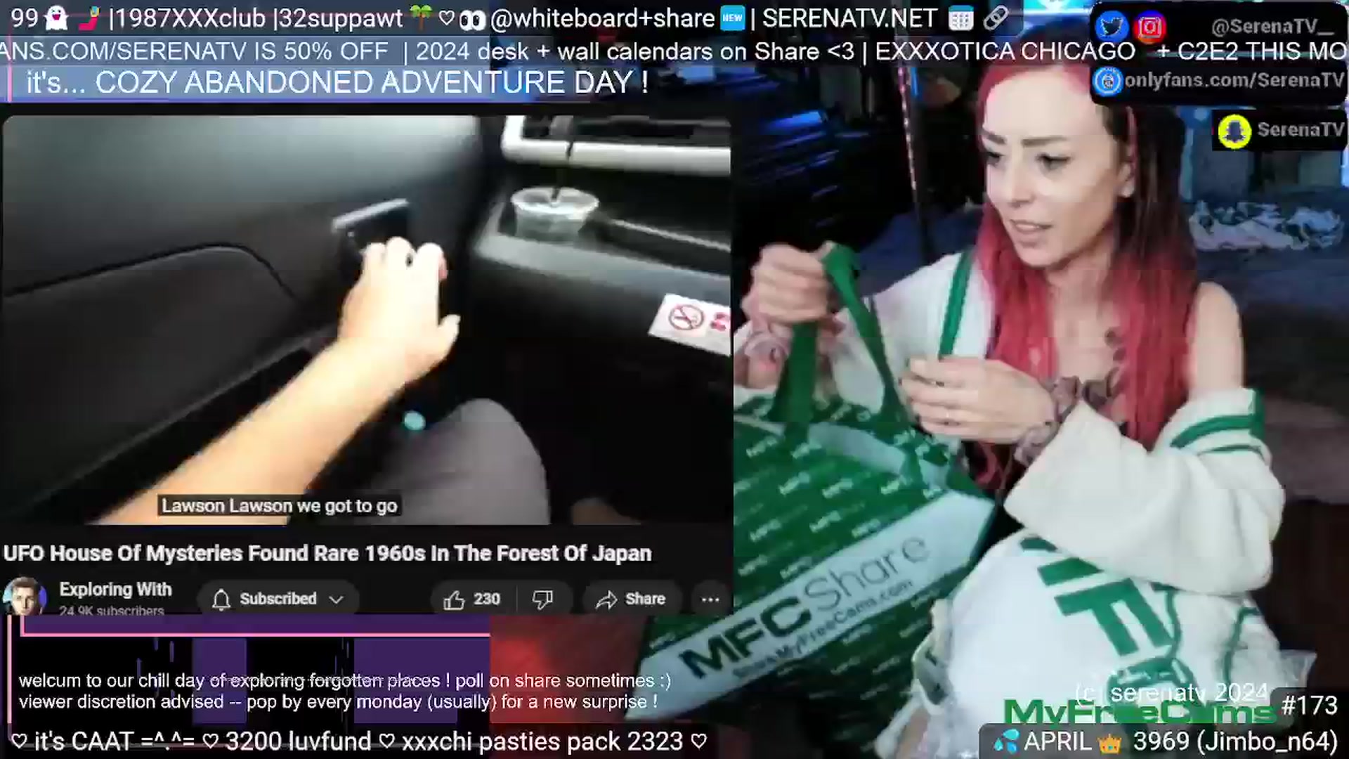 Gallery image thumbnail from serenatv's myfreecams stream on, 04/16/2024, 20:16 image 13 of 20