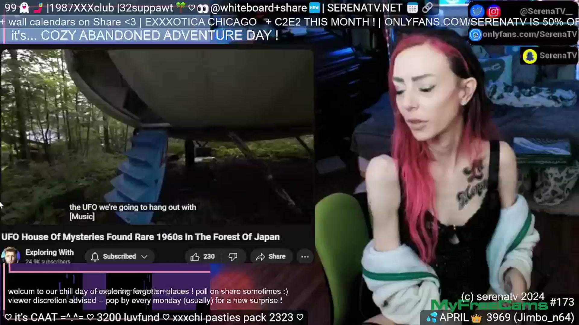 Gallery image thumbnail from serenatv's myfreecams stream on, 04/16/2024, 20:16 image 8 of 20