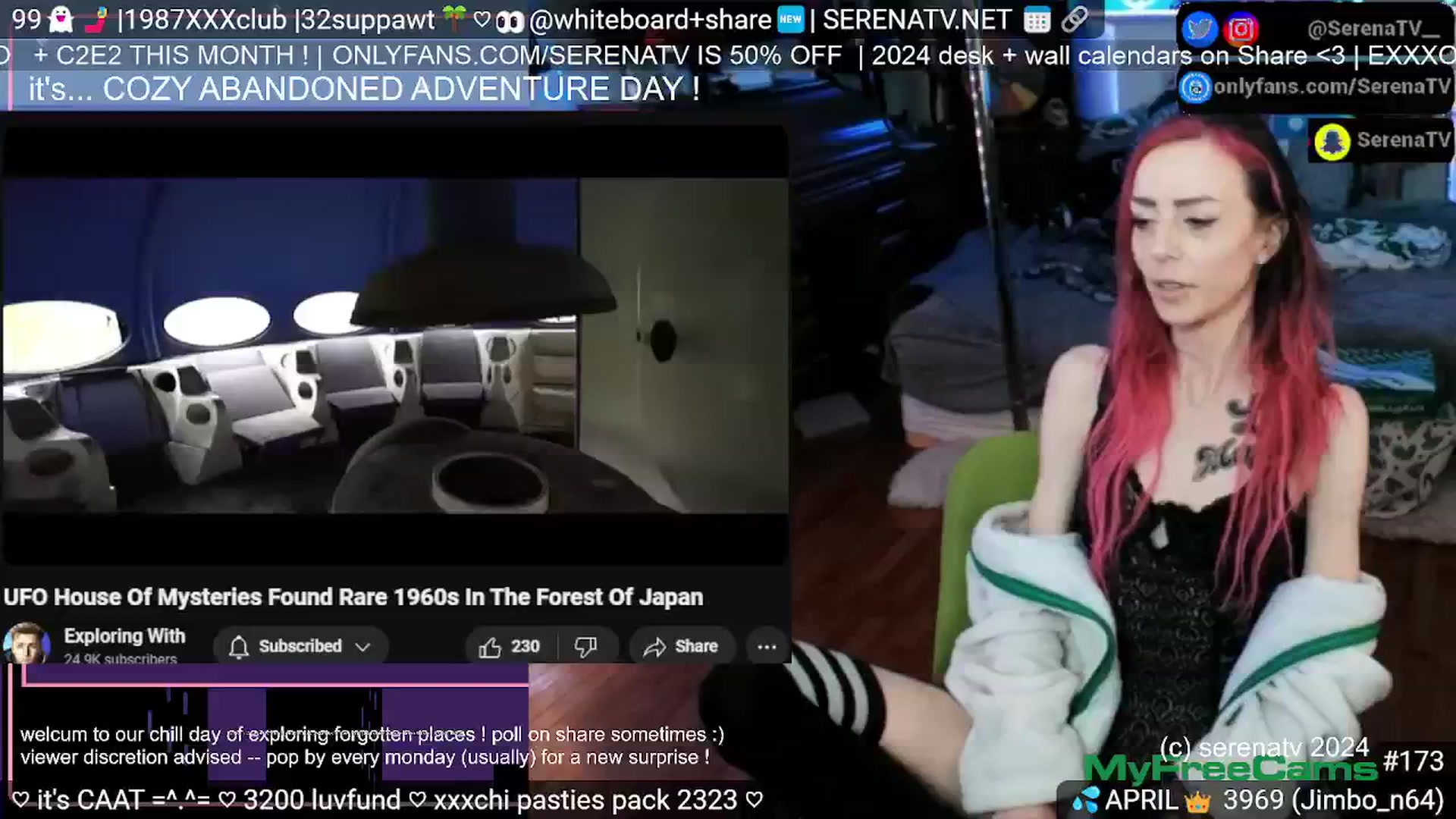 Gallery image thumbnail from serenatv's myfreecams stream on, 04/16/2024, 20:16 image 11 of 20
