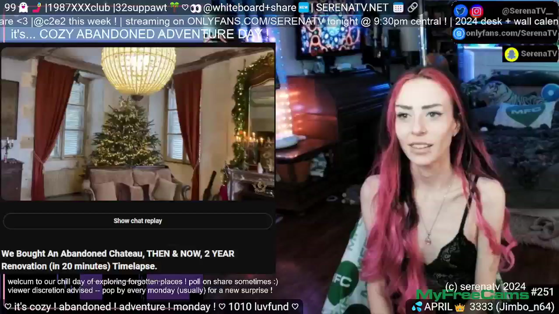 Gallery image thumbnail from serenatv's myfreecams stream on, 04/22/2024, 20:33 image 19 of 20