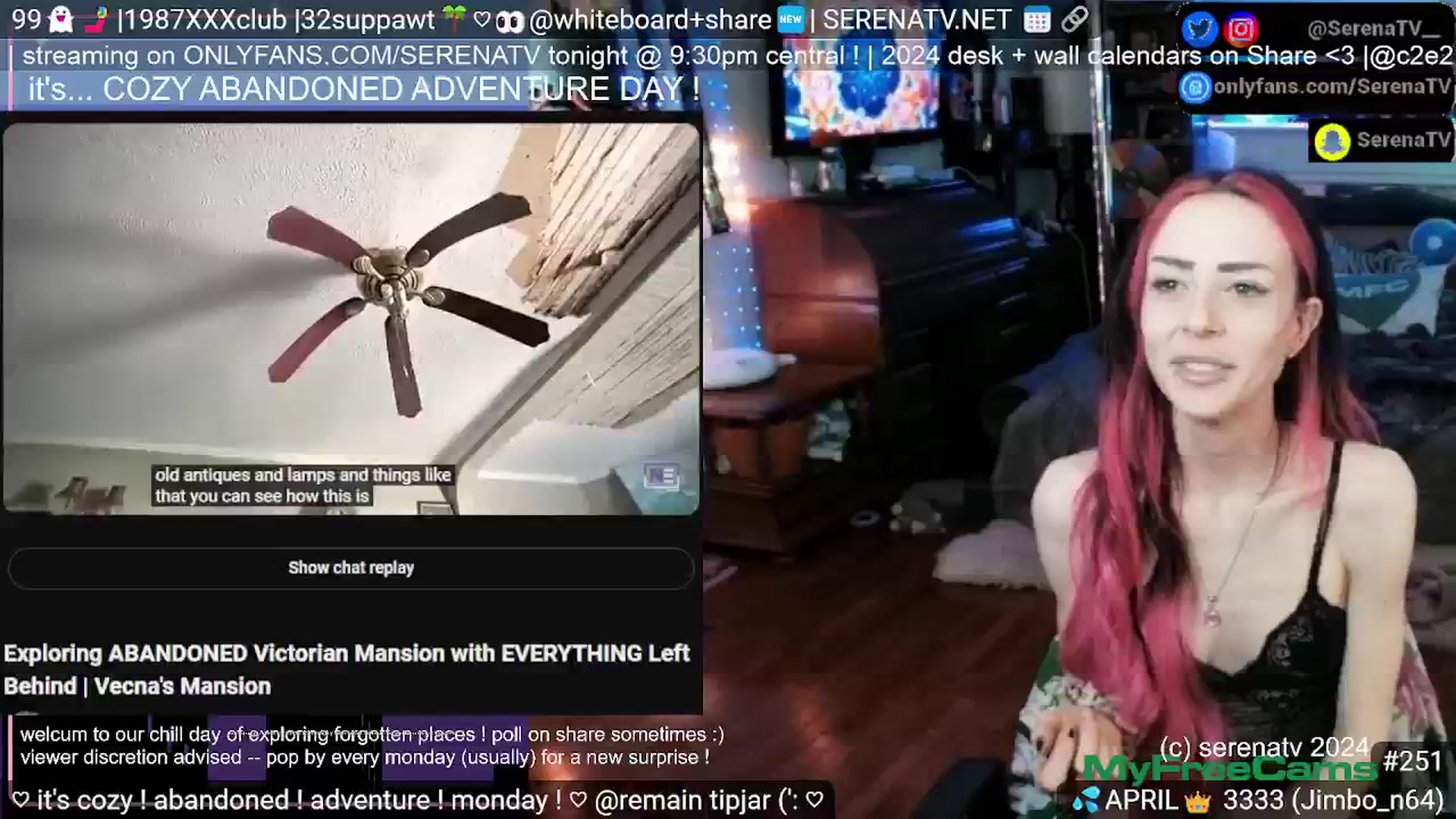 Gallery image thumbnail from serenatv's myfreecams stream on, 04/22/2024, 20:33 image 6 of 20