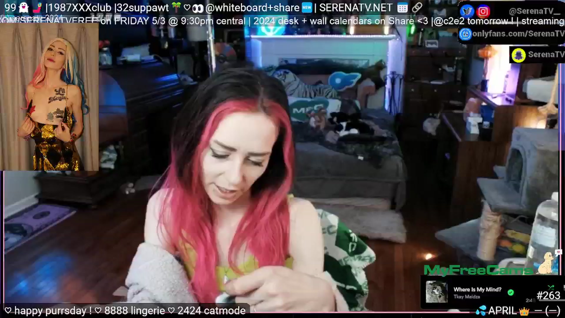Gallery image thumbnail from serenatv's myfreecams stream on, 04/25/2024, 20:32 image 19 of 20