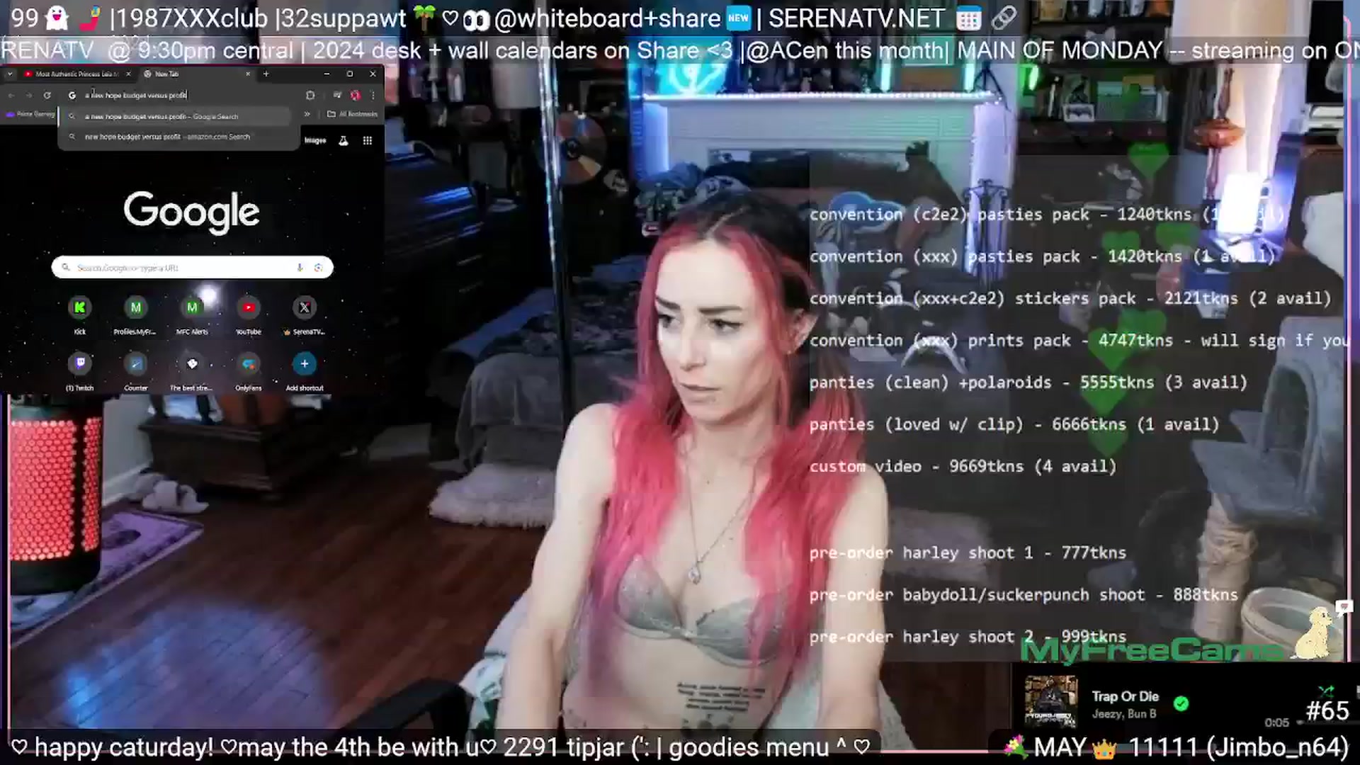 Gallery image thumbnail from serenatv's myfreecams stream on, 05/04/2024, 20:04 image 12 of 20