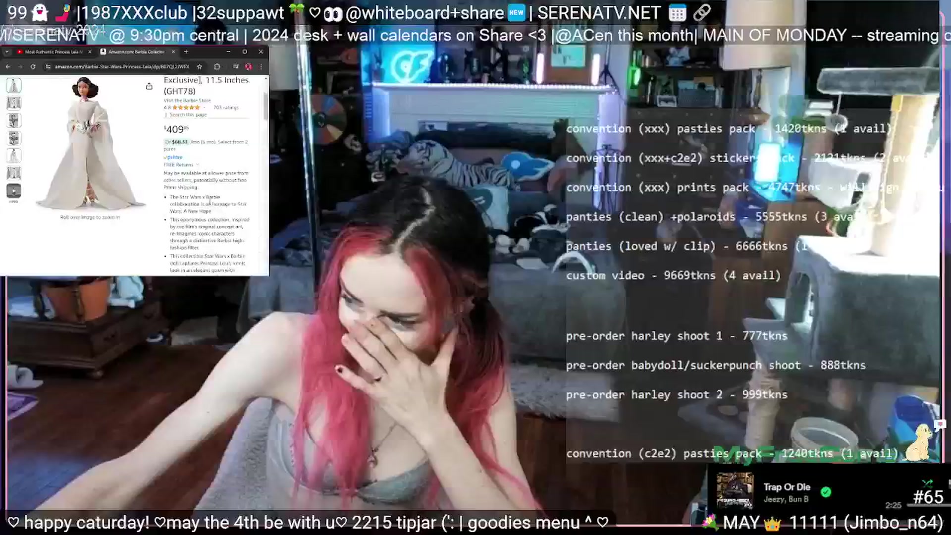 Gallery image thumbnail from serenatv's myfreecams stream on, 05/04/2024, 20:04 image 16 of 20