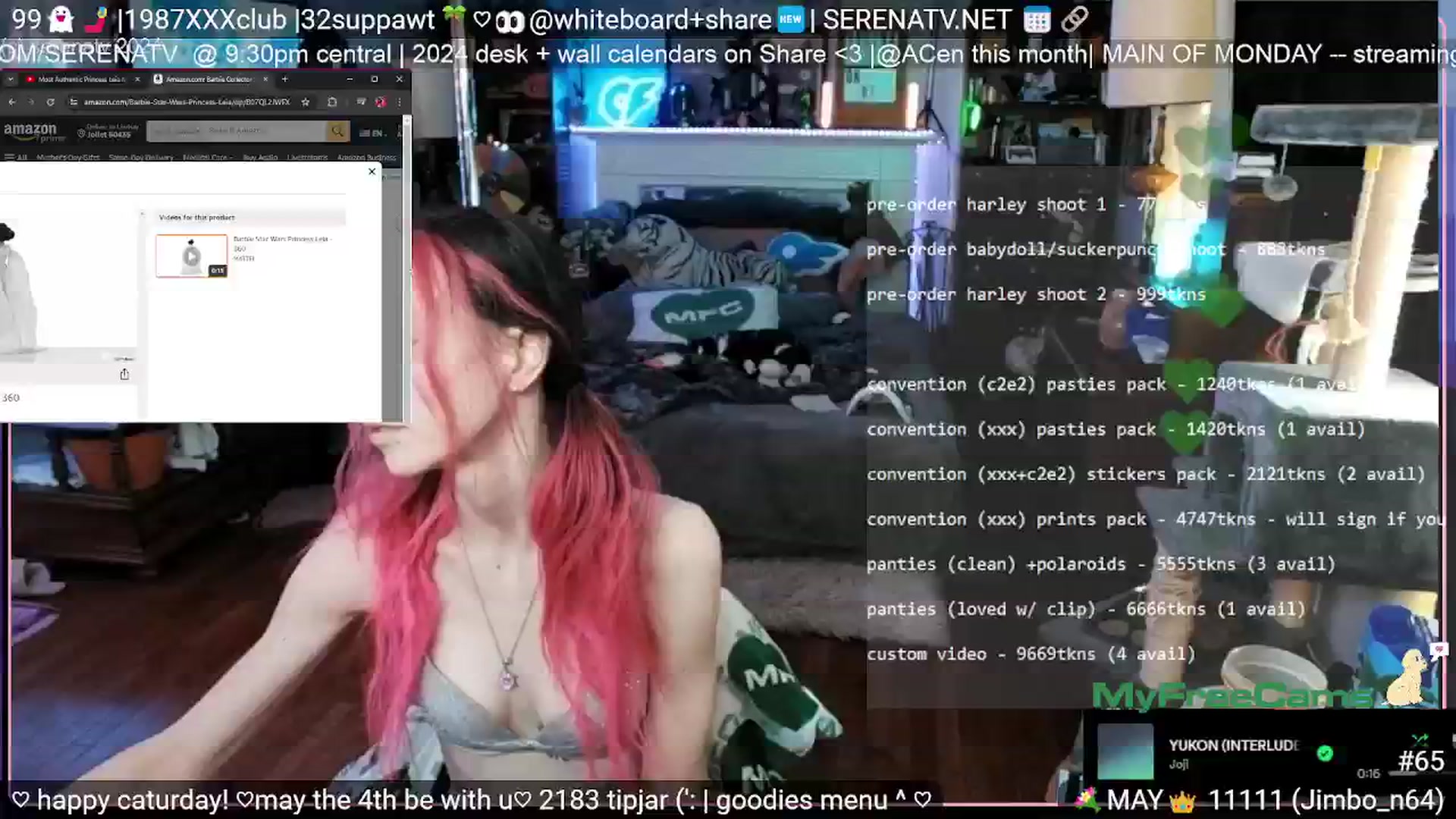 Gallery image thumbnail from serenatv's myfreecams stream on, 05/04/2024, 20:04 image 18 of 20
