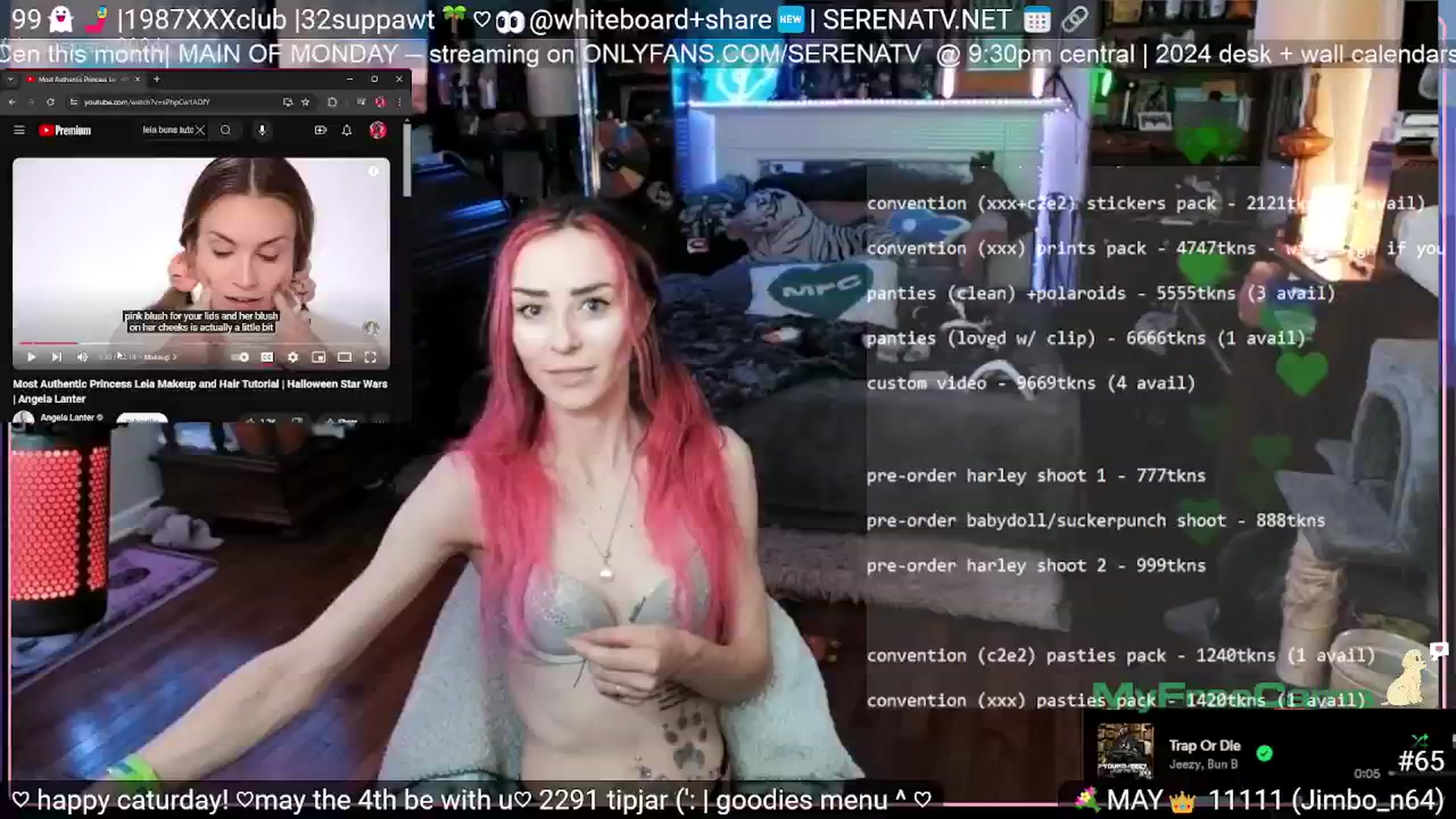 Gallery image thumbnail from serenatv's myfreecams stream on, 05/04/2024, 20:04 image 11 of 20