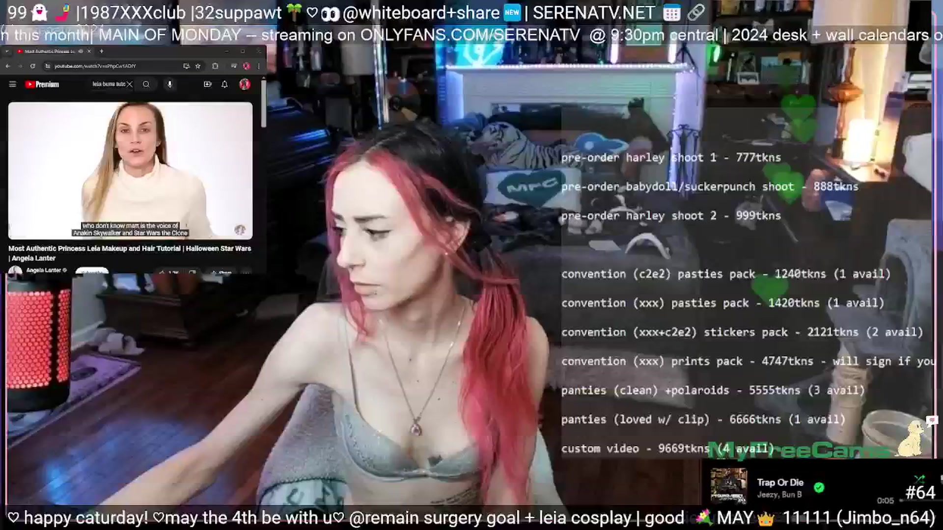 Gallery image thumbnail from serenatv's myfreecams stream on, 05/04/2024, 20:04 image 9 of 20