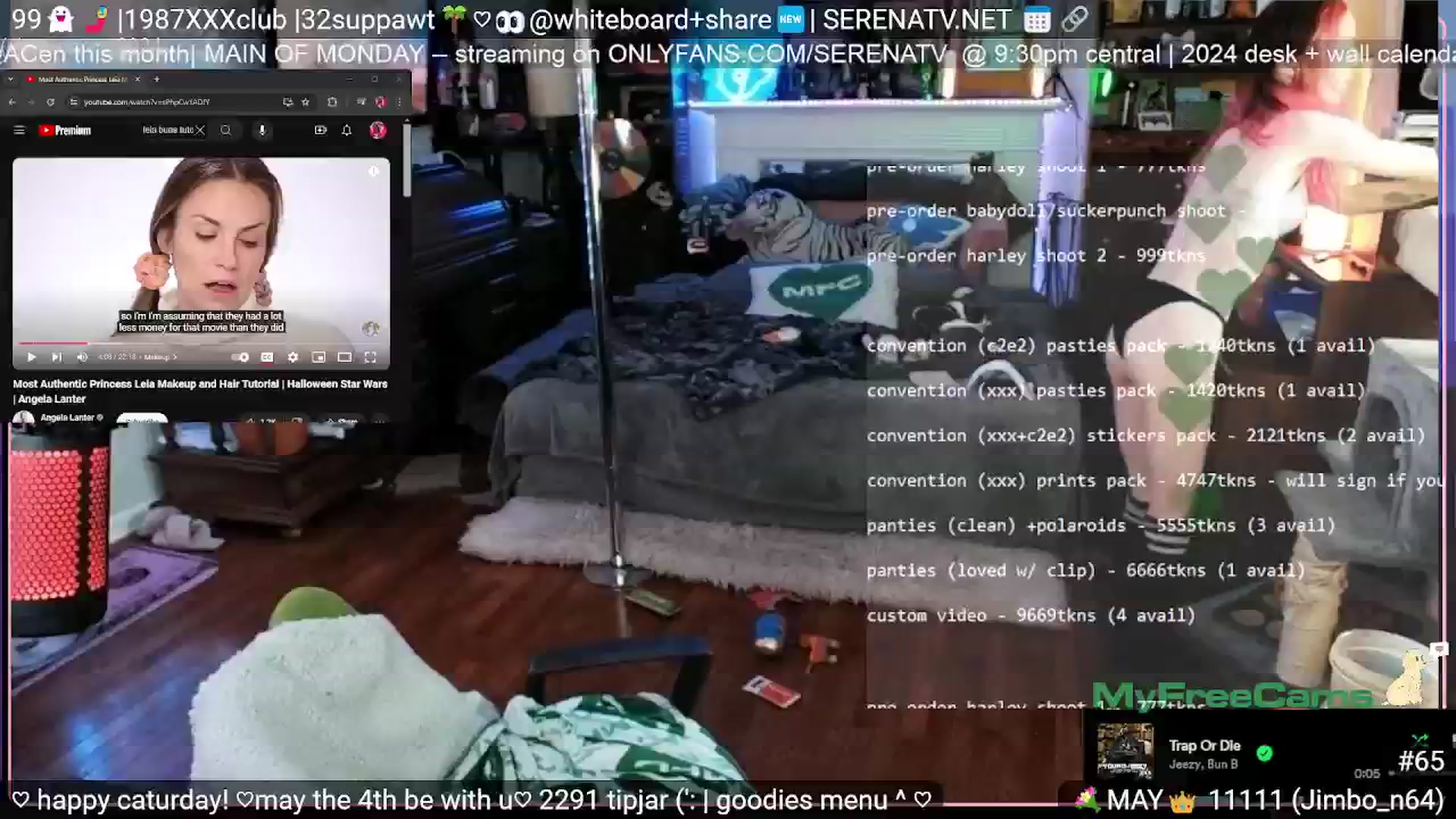 Gallery image thumbnail from serenatv's myfreecams stream on, 05/04/2024, 20:04 image 13 of 20