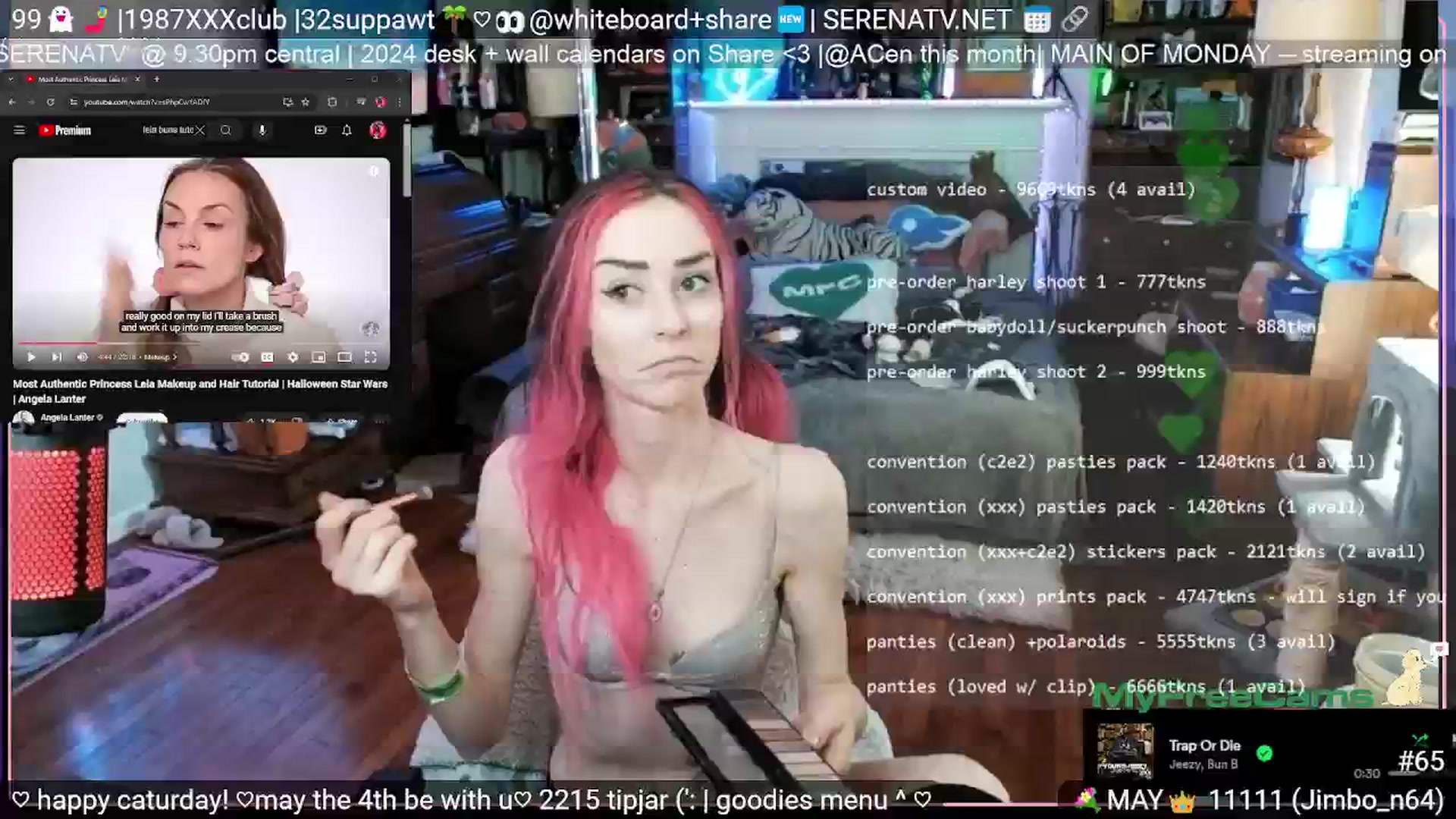 Gallery image thumbnail from serenatv's myfreecams stream on, 05/04/2024, 20:04 image 14 of 20