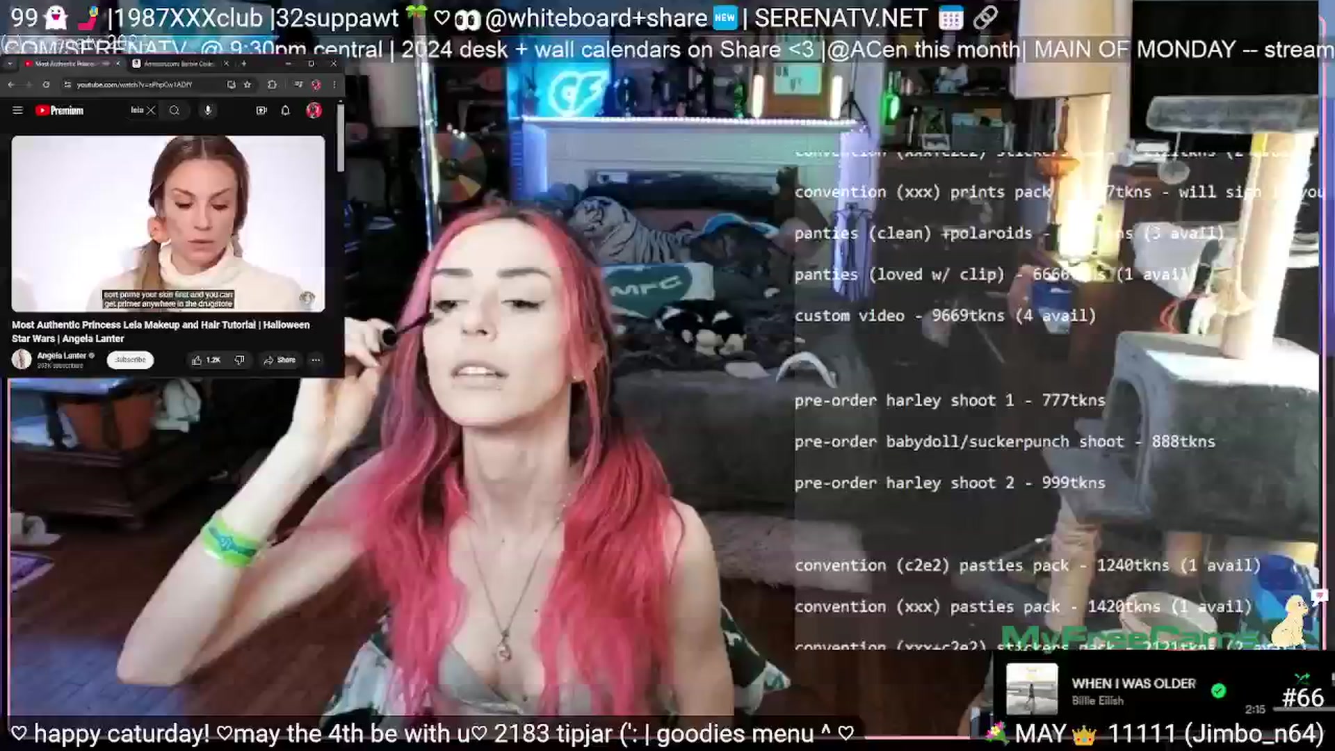 Gallery image thumbnail from serenatv's myfreecams stream on, 05/04/2024, 20:04 image 20 of 20