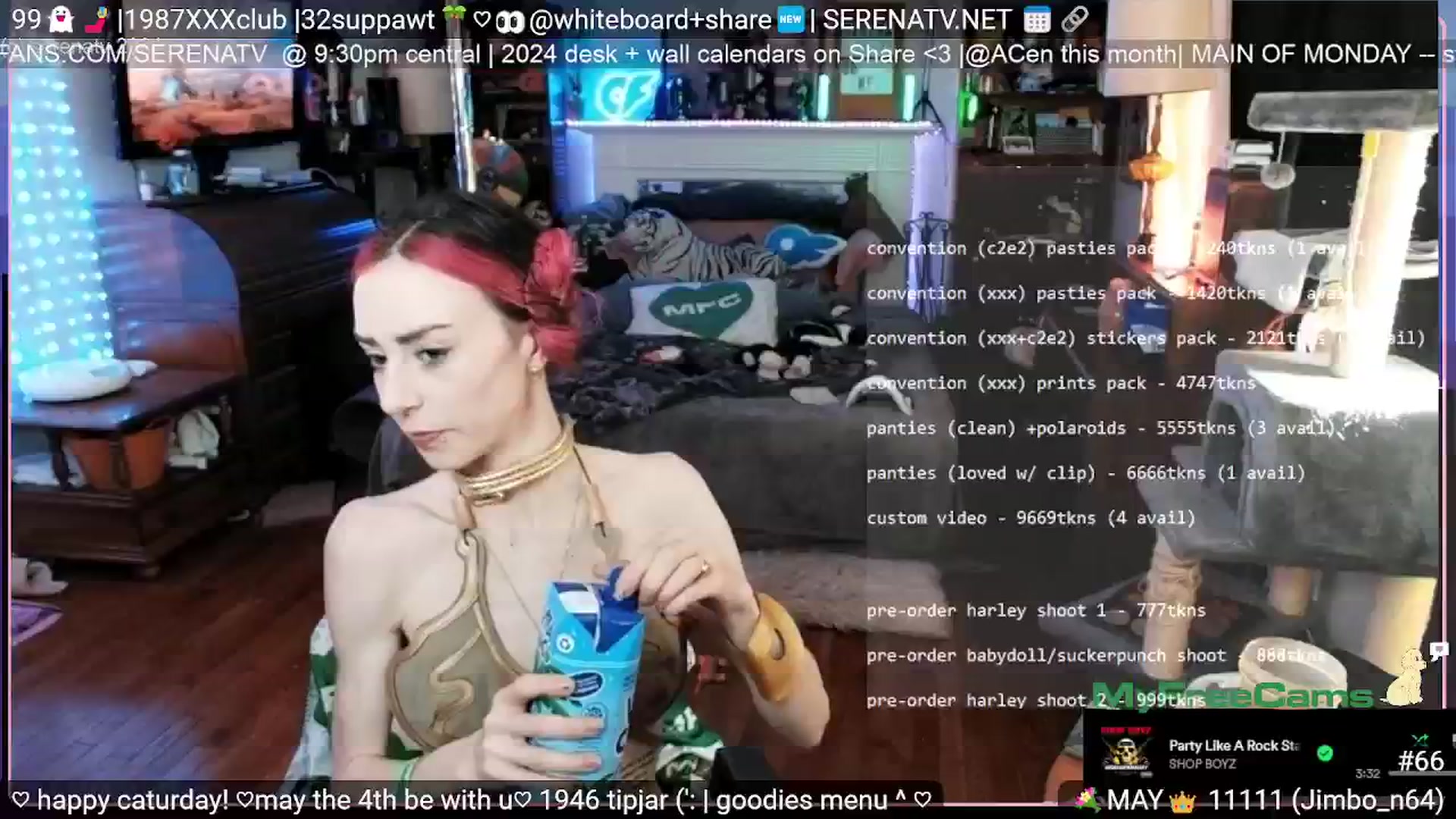 Gallery image thumbnail from serenatv's myfreecams stream on, 05/04/2024, 20:47 image 18 of 20