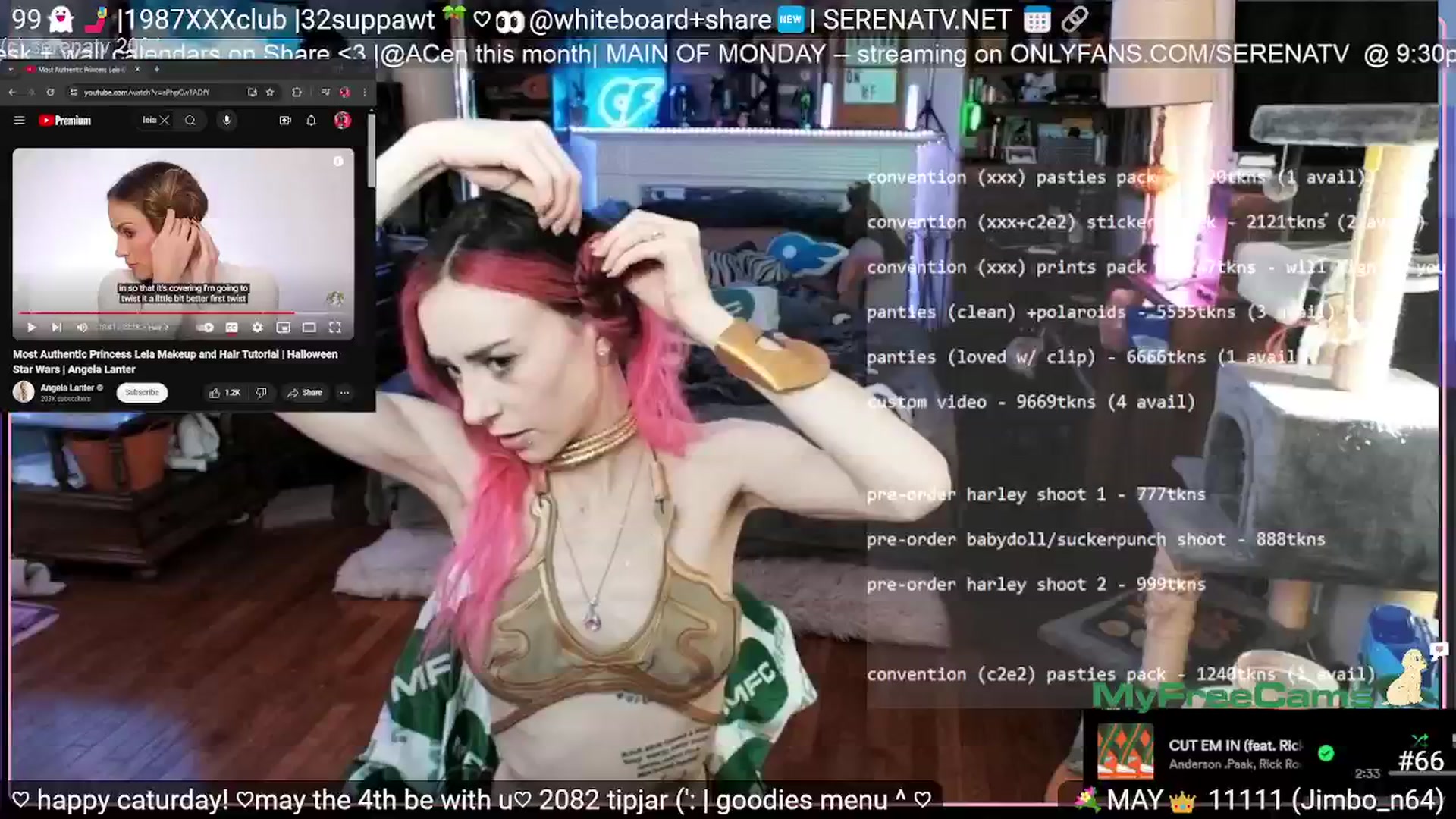 Gallery image thumbnail from serenatv's myfreecams stream on, 05/04/2024, 20:47 image 9 of 20