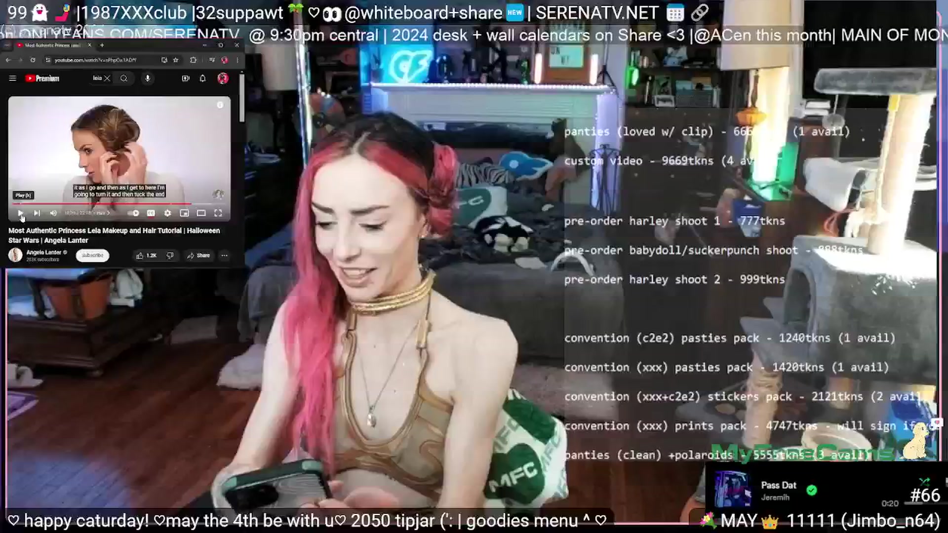 Gallery image thumbnail from serenatv's myfreecams stream on, 05/04/2024, 20:47 image 11 of 20