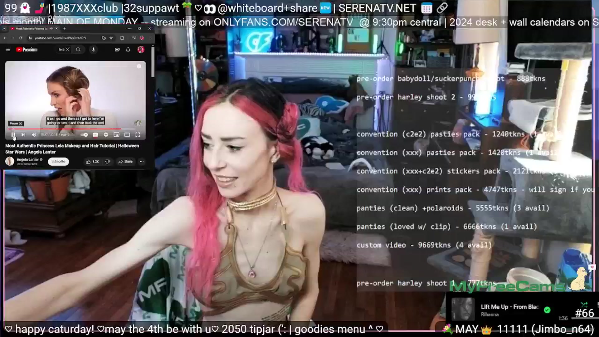 Gallery image thumbnail from serenatv's myfreecams stream on, 05/04/2024, 20:47 image 10 of 20