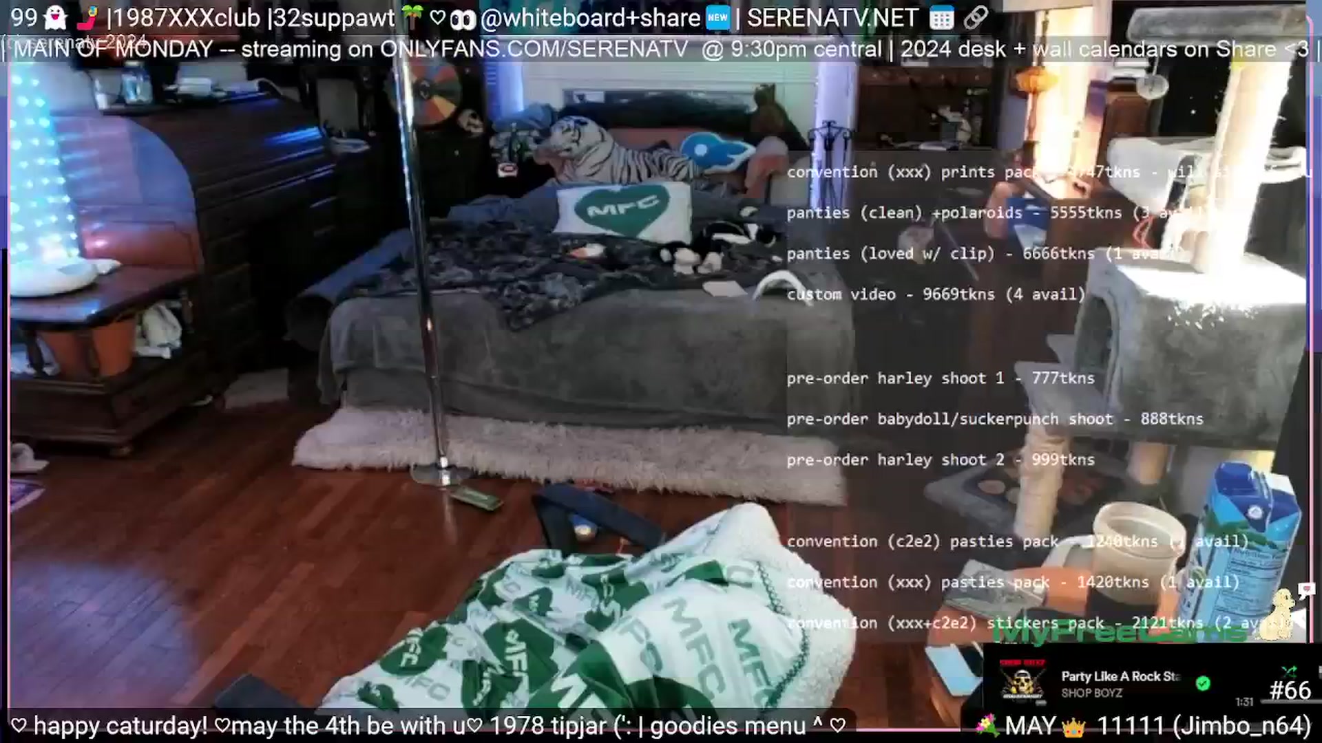 Gallery image thumbnail from serenatv's myfreecams stream on, 05/04/2024, 20:47 image 17 of 20