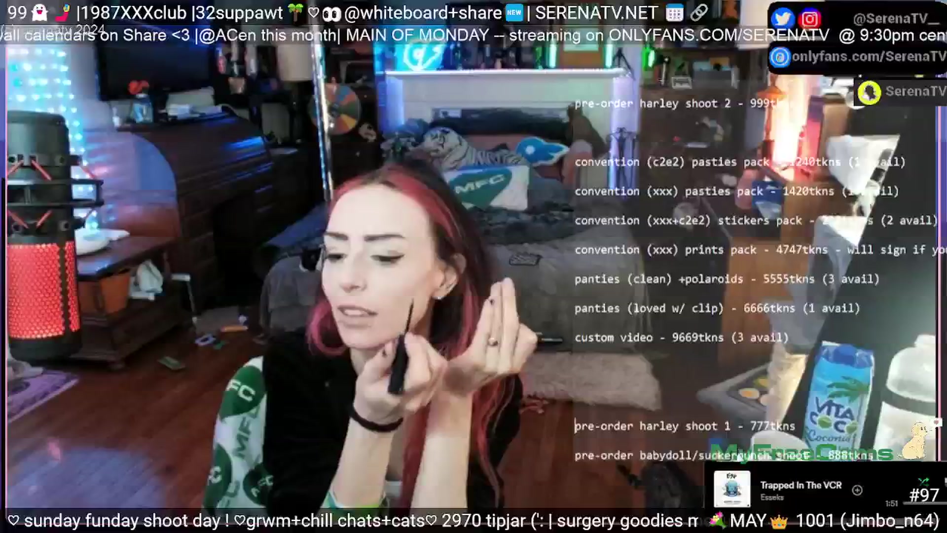 Gallery image thumbnail from serenatv's myfreecams stream on, 05/05/2024, 20:06 image 7 of 20