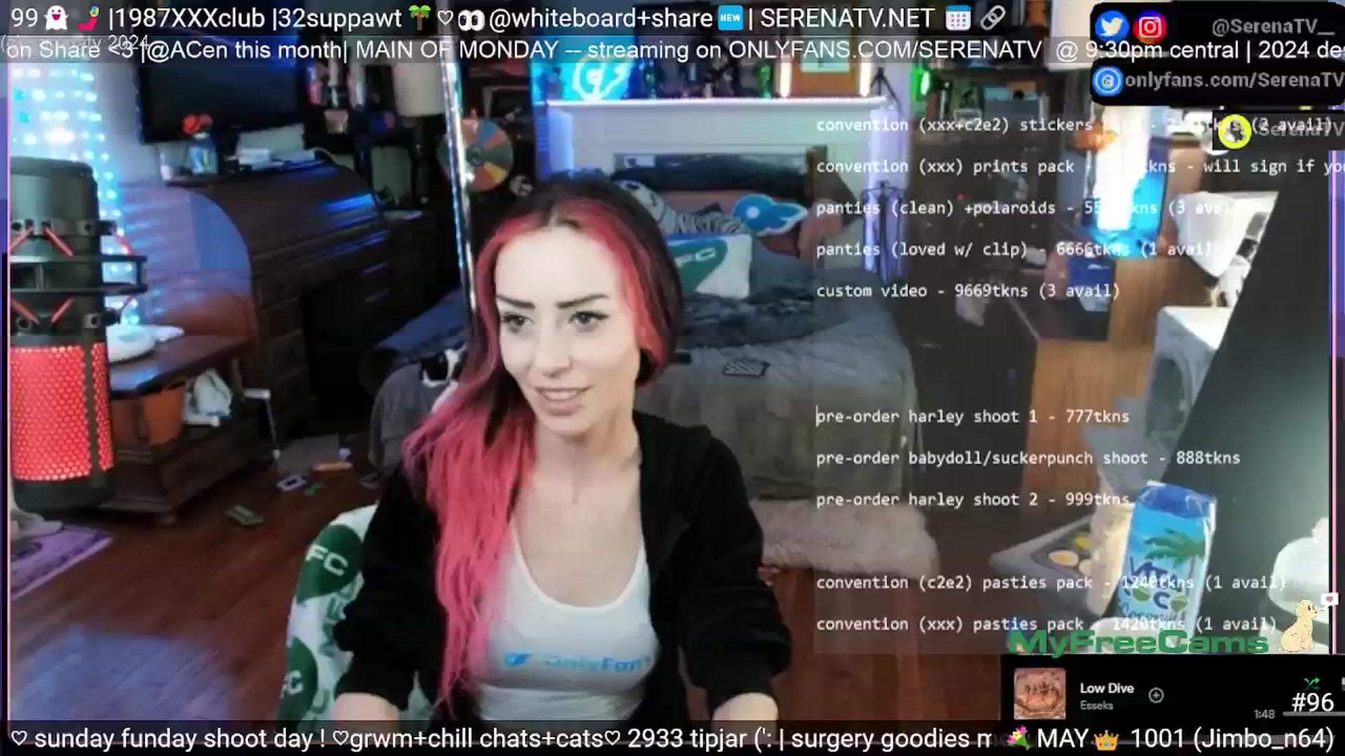 Gallery image thumbnail from serenatv's myfreecams stream on, 05/05/2024, 20:06 image 19 of 20