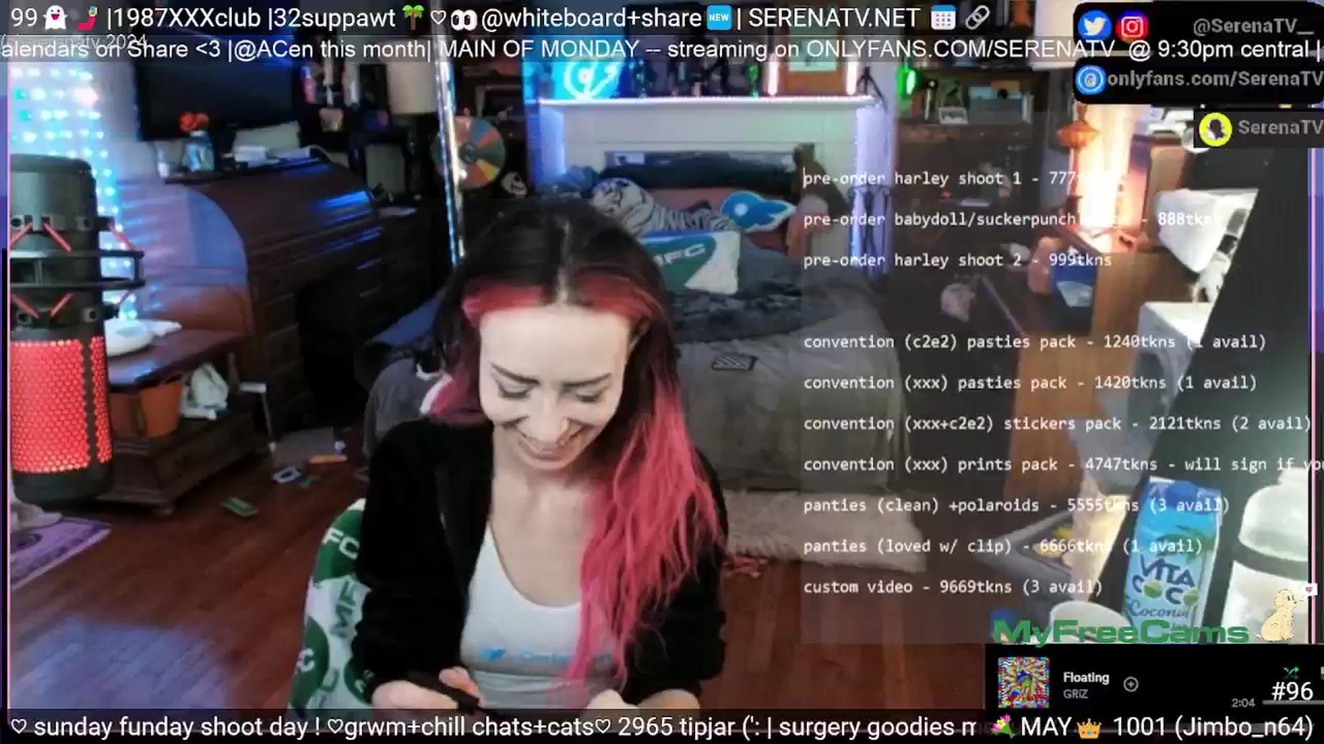 Gallery image thumbnail from serenatv's myfreecams stream on, 05/05/2024, 20:06 image 11 of 20