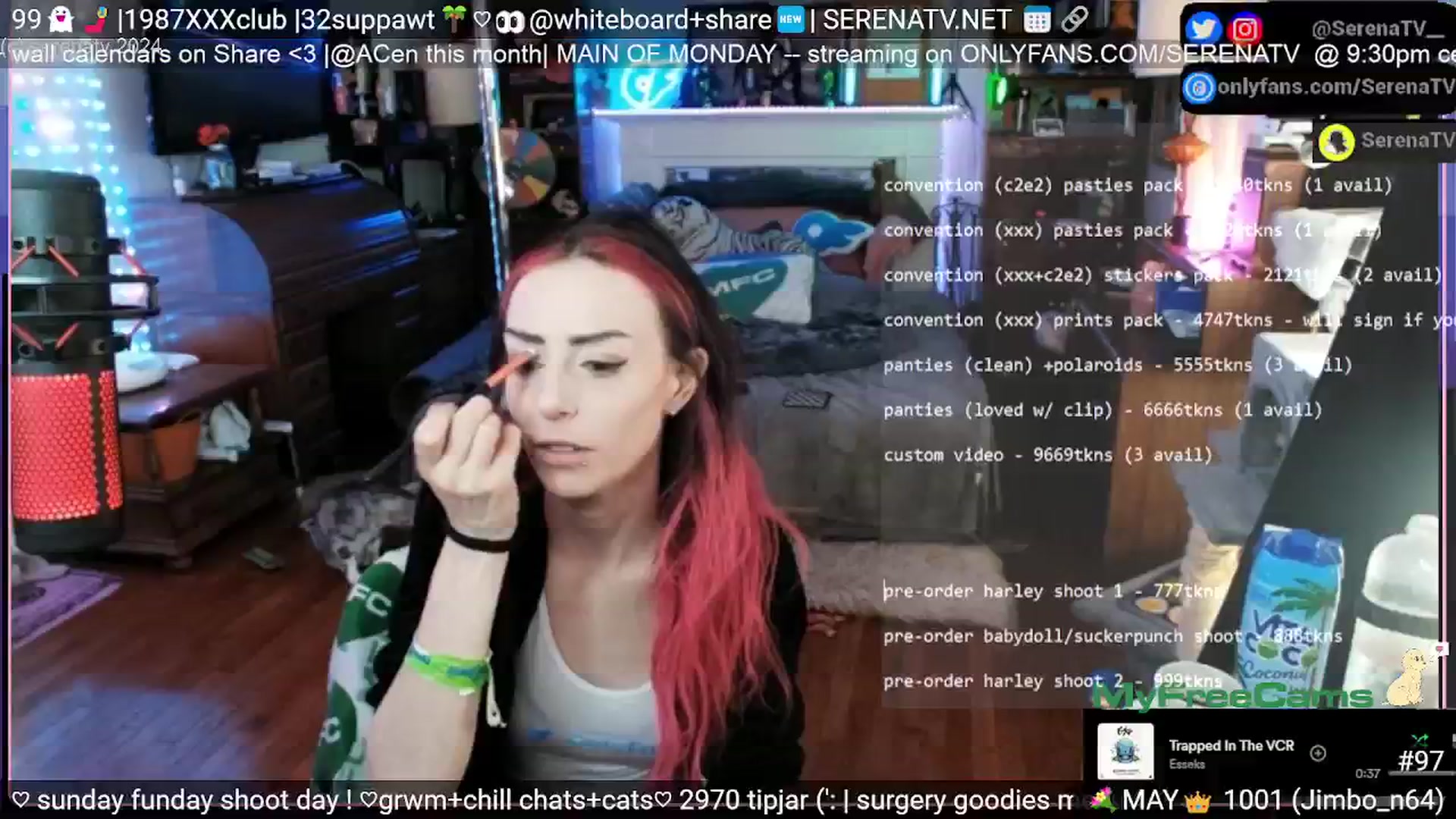 Gallery image thumbnail from serenatv's myfreecams stream on, 05/05/2024, 20:06 image 5 of 20