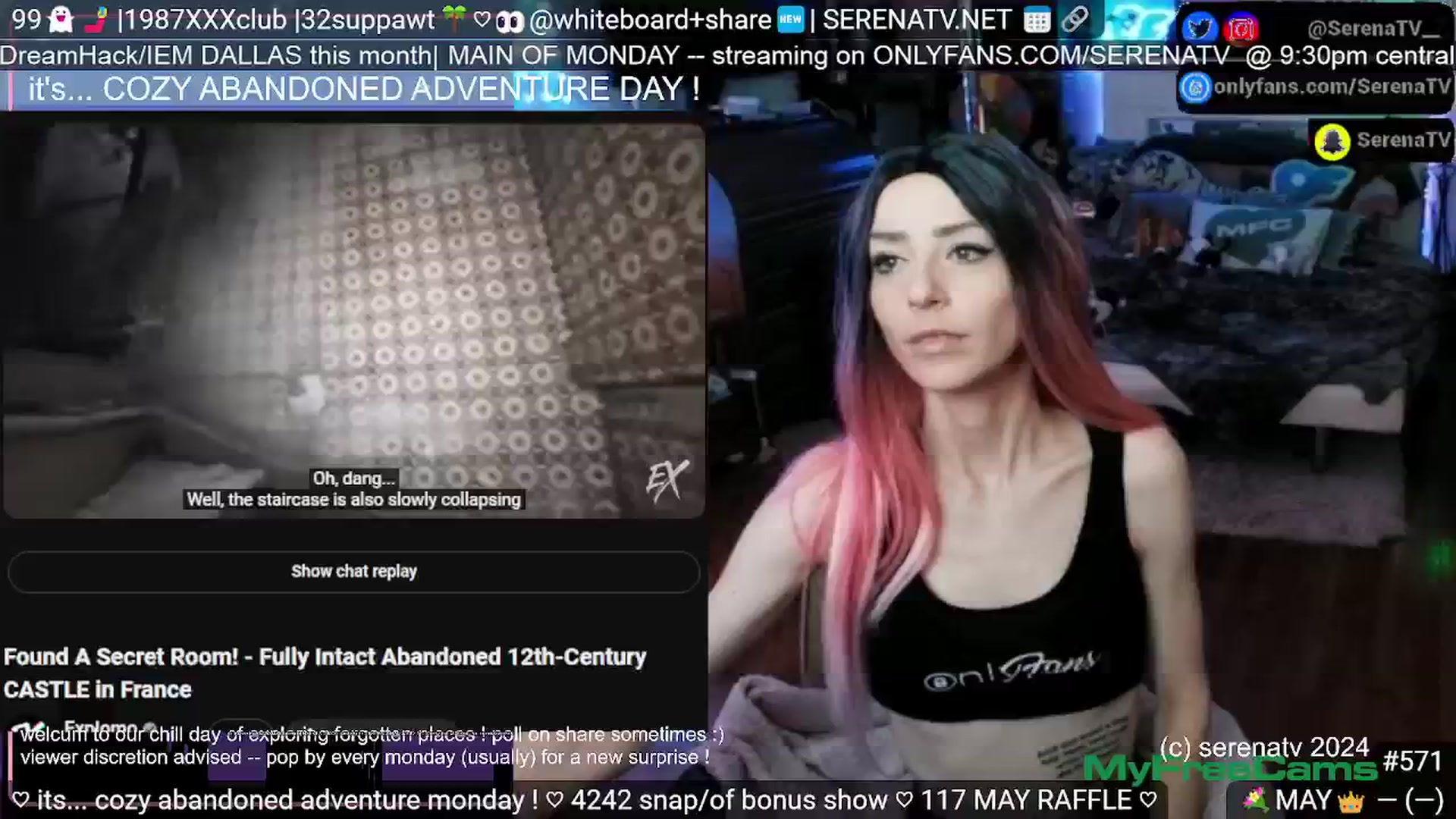 Gallery image thumbnail from serenatv's myfreecams stream on, 05/20/2024, 21:04 image 18 of 20