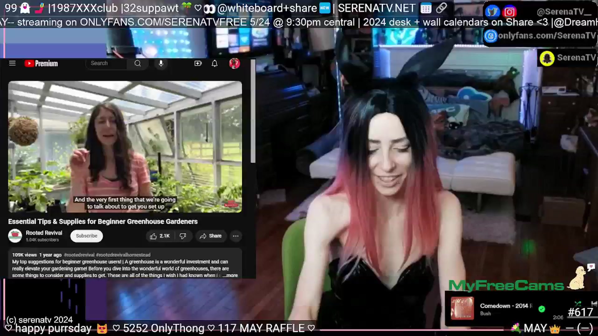 Gallery image thumbnail from serenatv's myfreecams stream on, 05/23/2024, 20:11 image 9 of 20