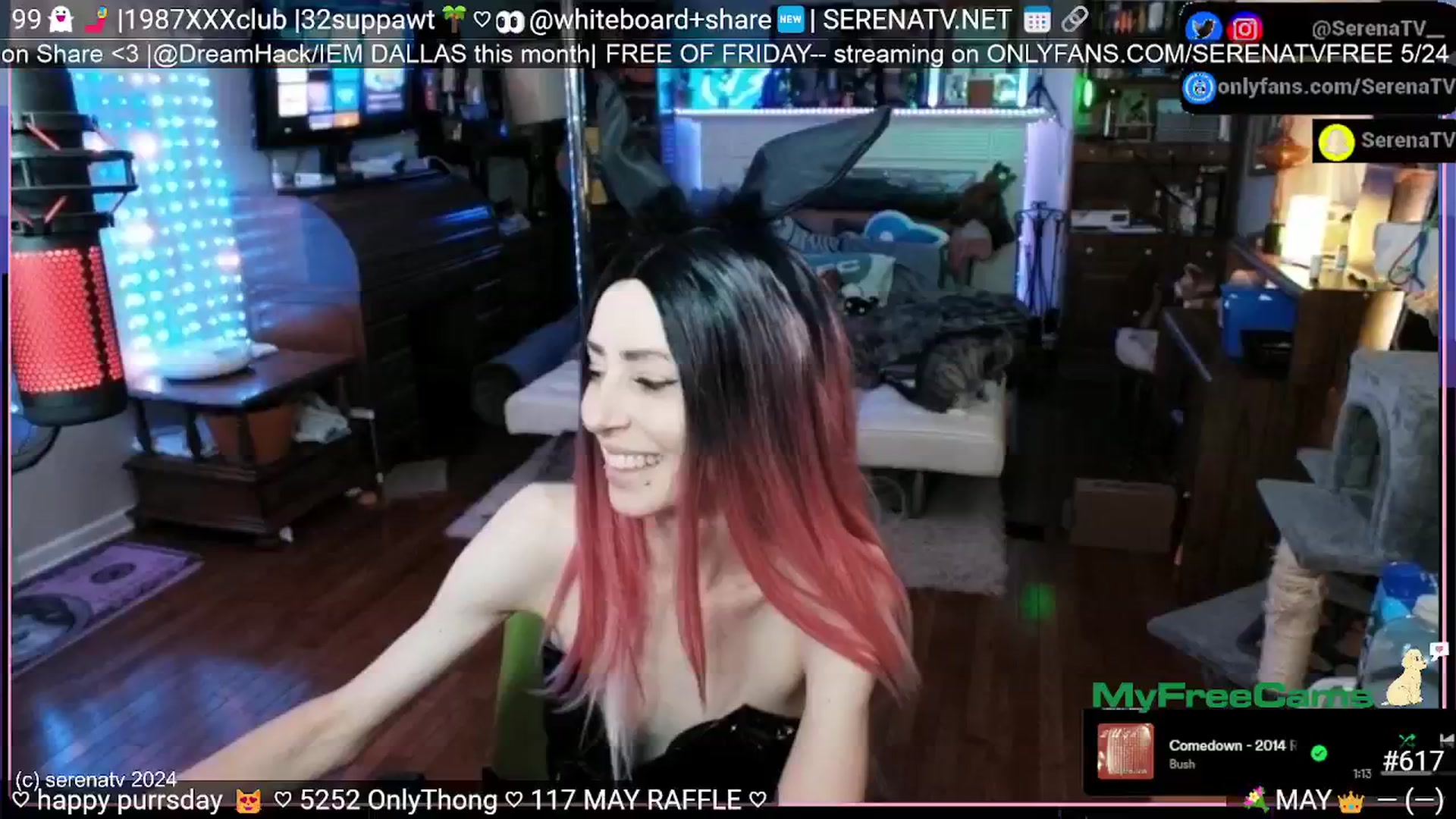 Gallery image thumbnail from serenatv's myfreecams stream on, 05/23/2024, 20:11 image 8 of 20