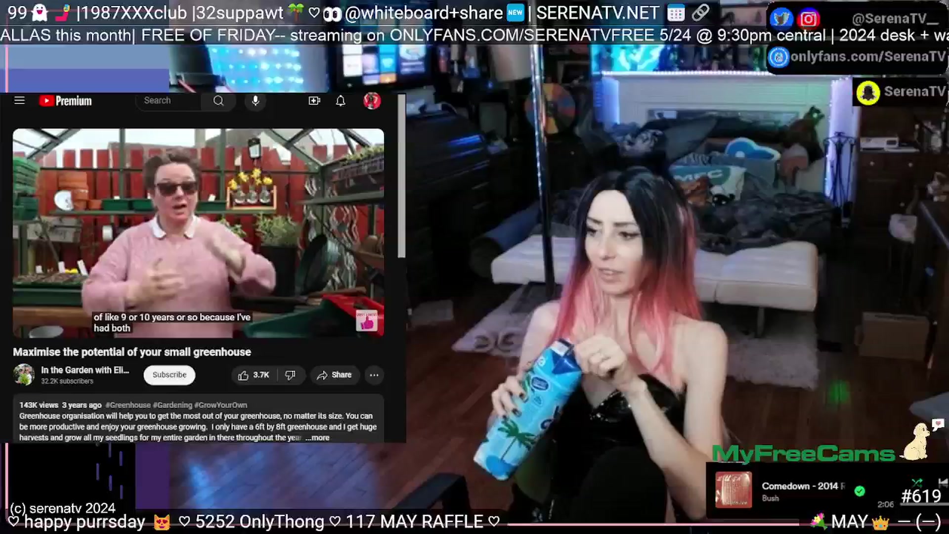 Gallery image thumbnail from serenatv's myfreecams stream on, 05/23/2024, 20:11 image 11 of 20