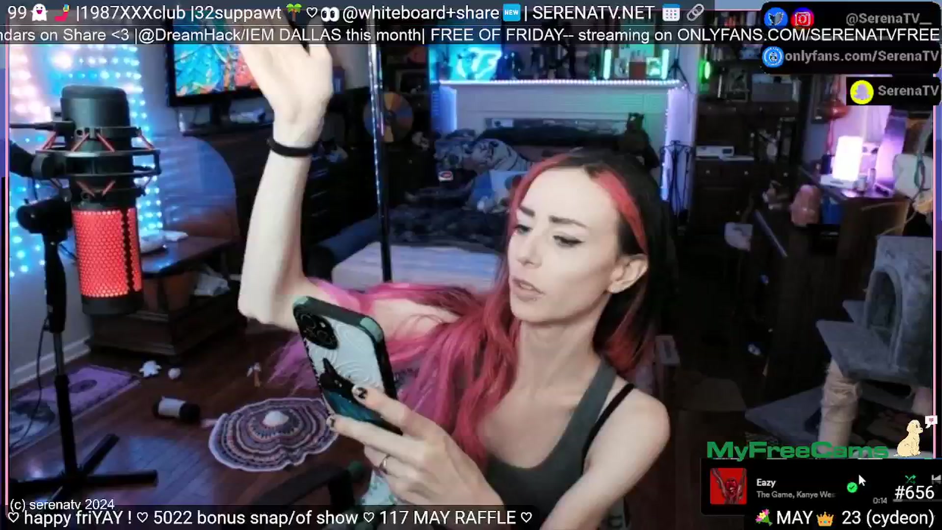 Gallery image thumbnail from serenatv's myfreecams stream on, 05/24/2024, 20:35 image 10 of 20
